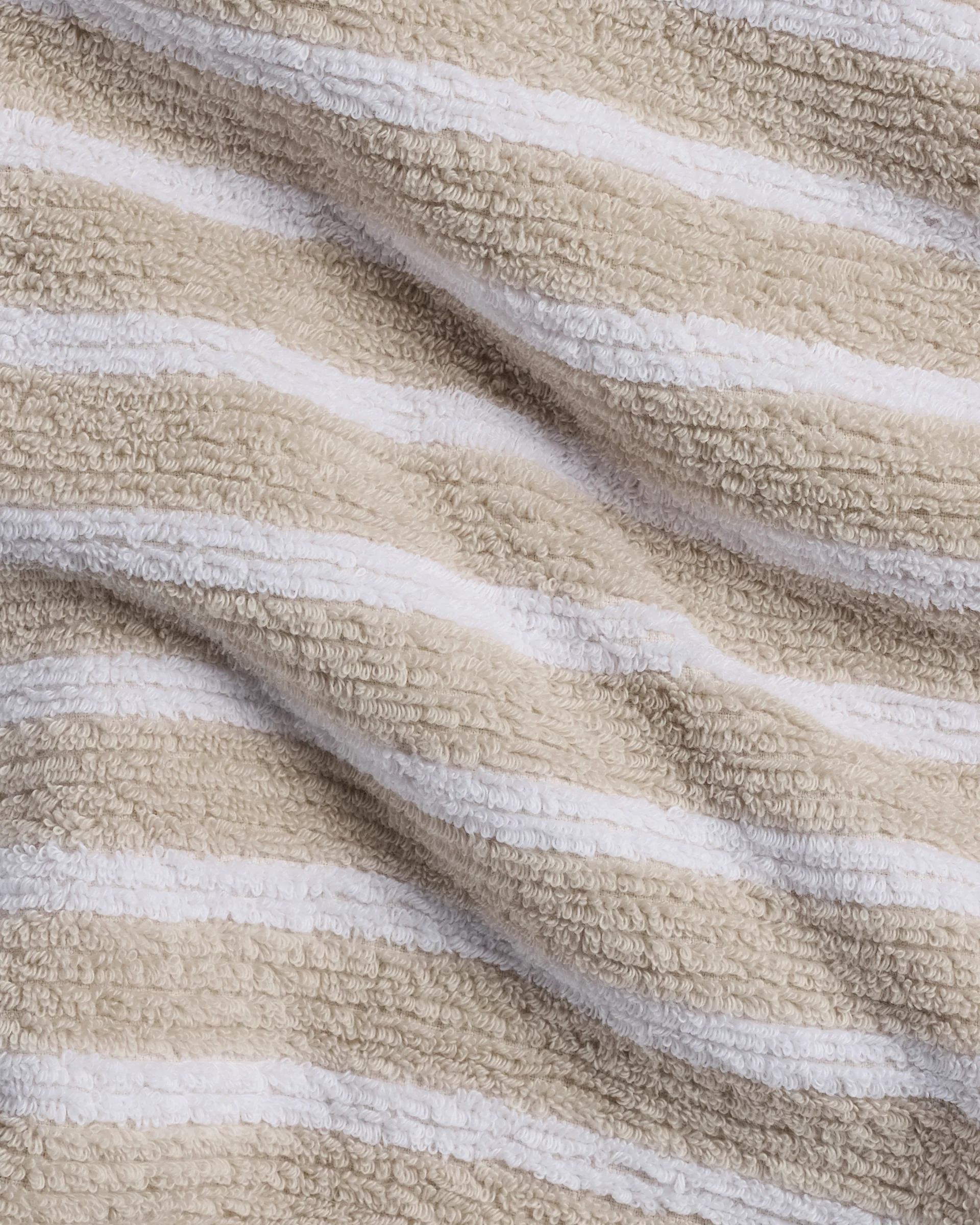 2+2 Organic Resort Stripe Bath Bundle - Bone with White - Image 3
