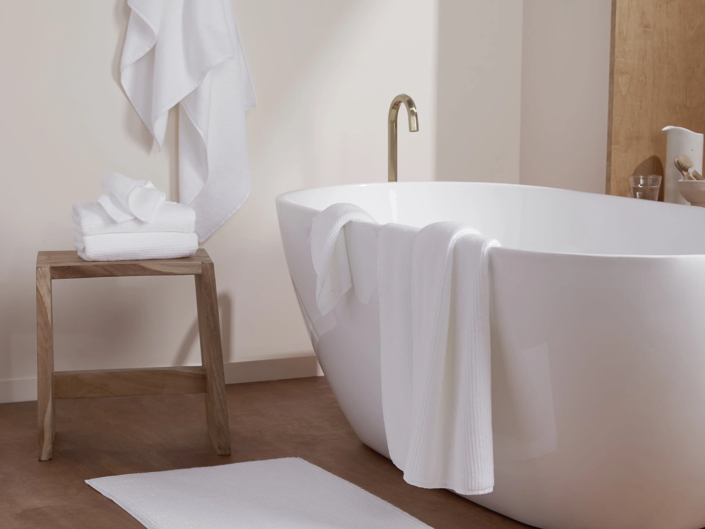 4+4 Soft Rib Bath Bundle - White - Image 2