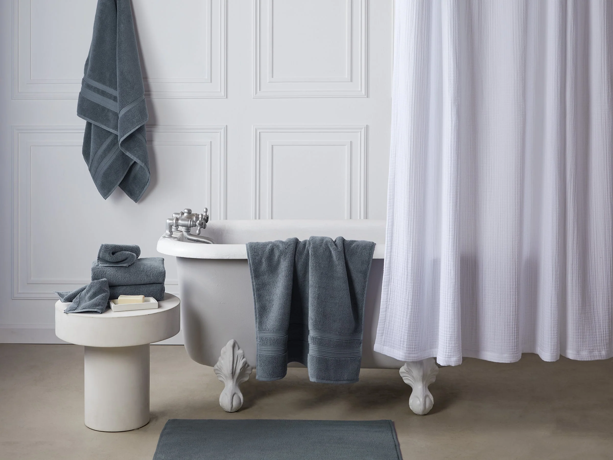 6+6 Classic Turkish Cotton Bath Bundle - Dusk - Image 2