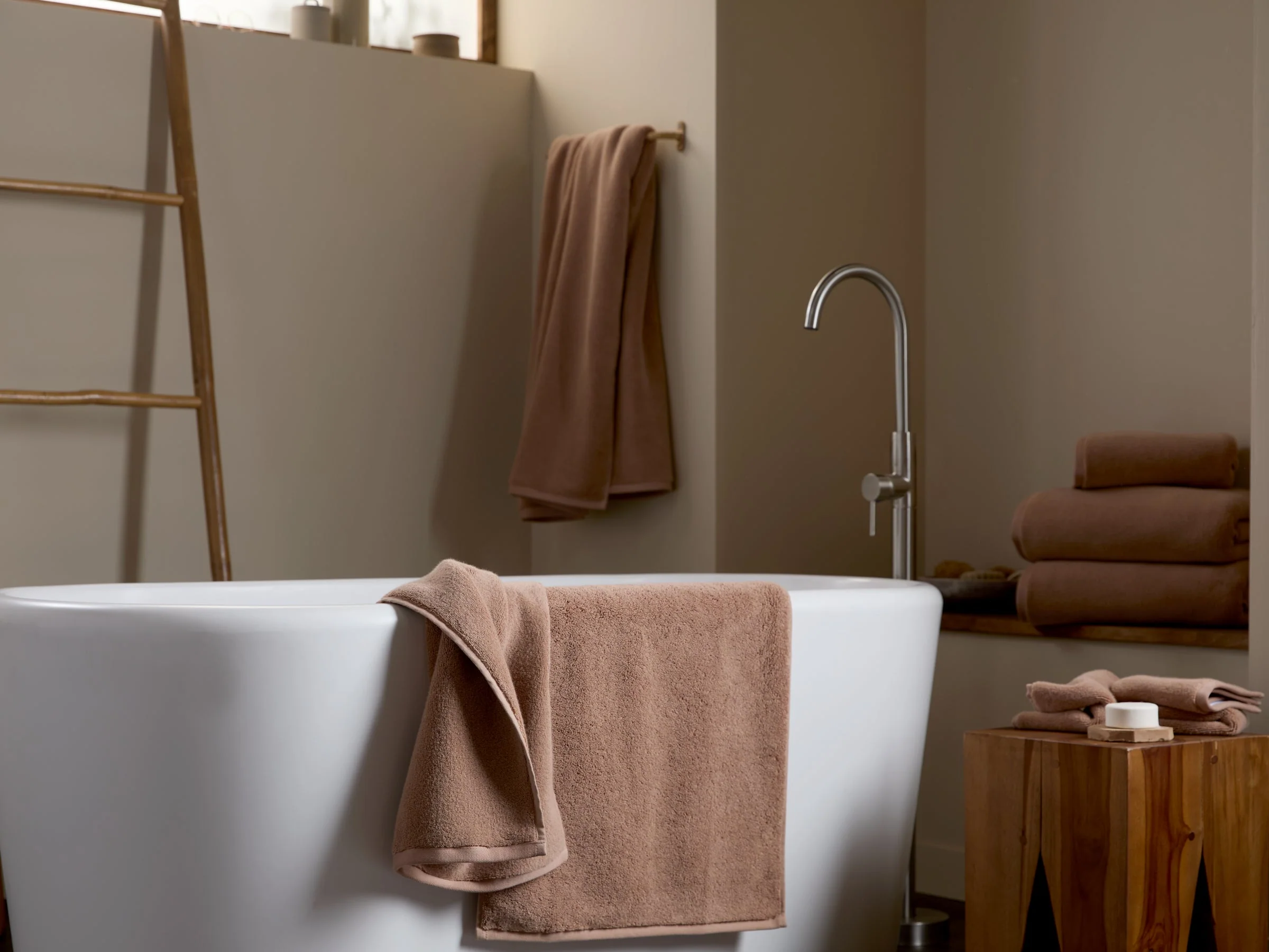 6+6 Organic Plush Bath Bundle - Adobe - Image 2