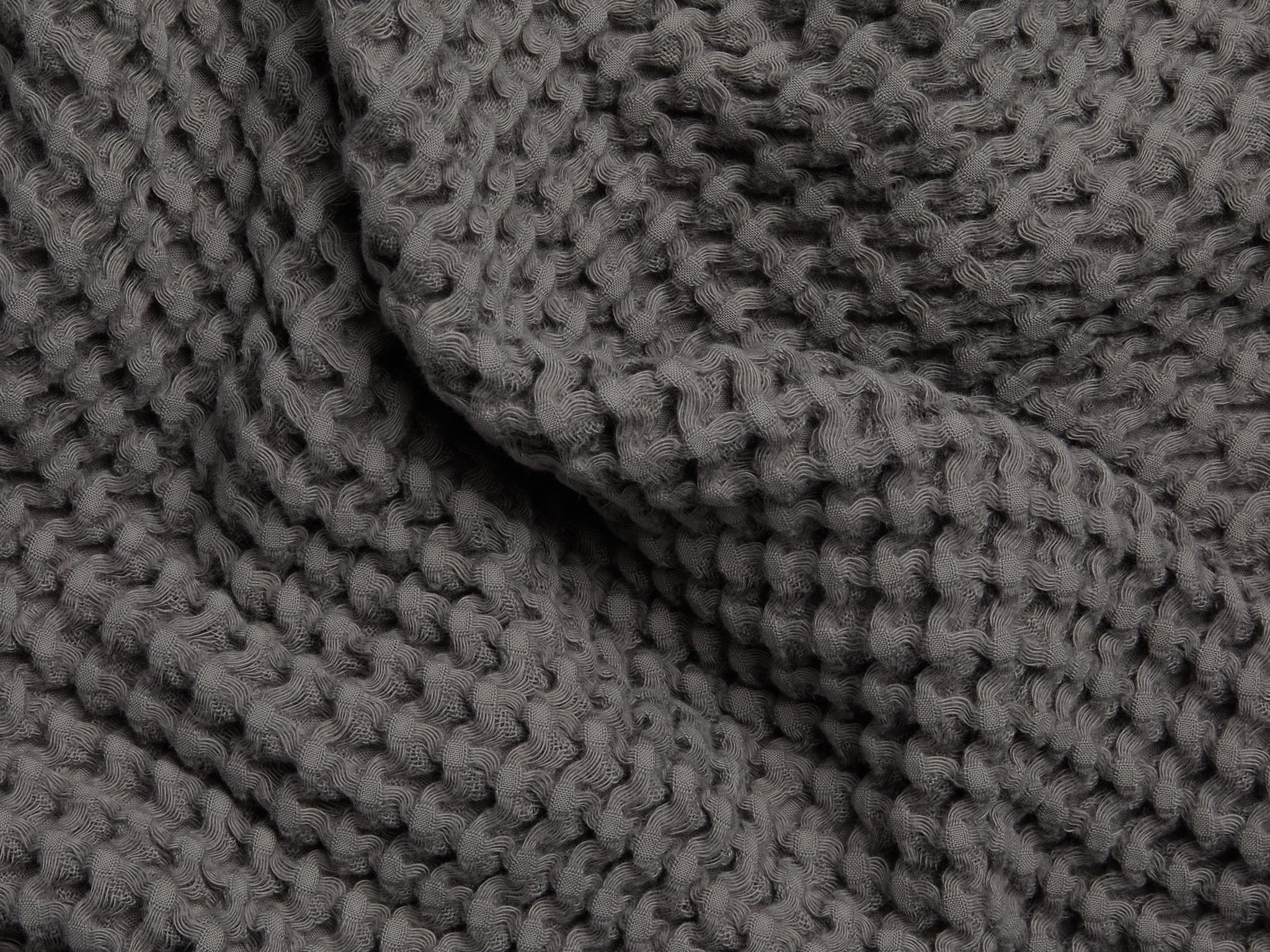 6+6 Waffle Bath Bundle - Charcoal - Image 3