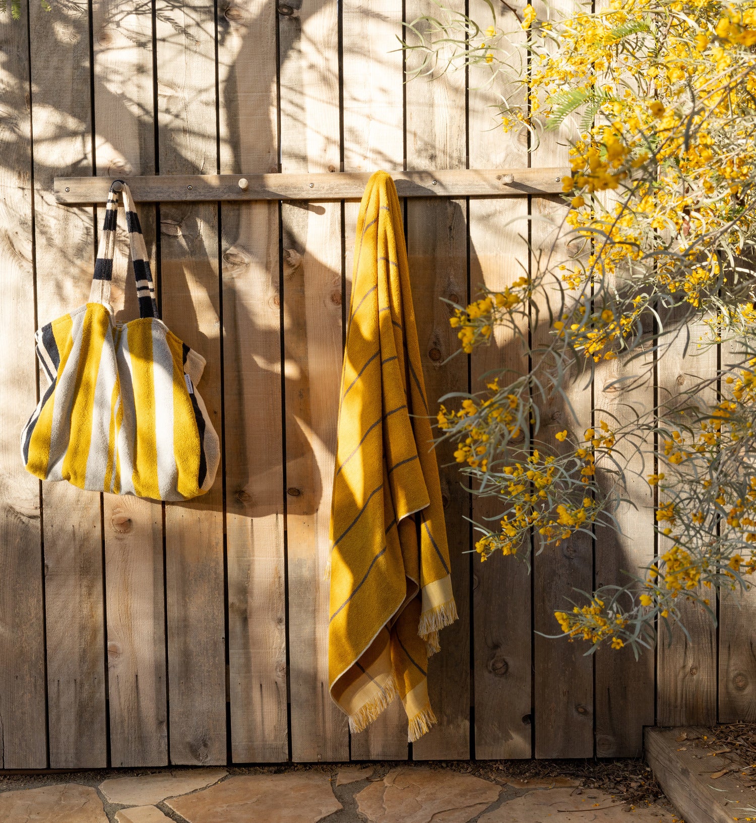 8x Bayside Beach Towel Bundle - Marigold with Warm Grey - Image 2