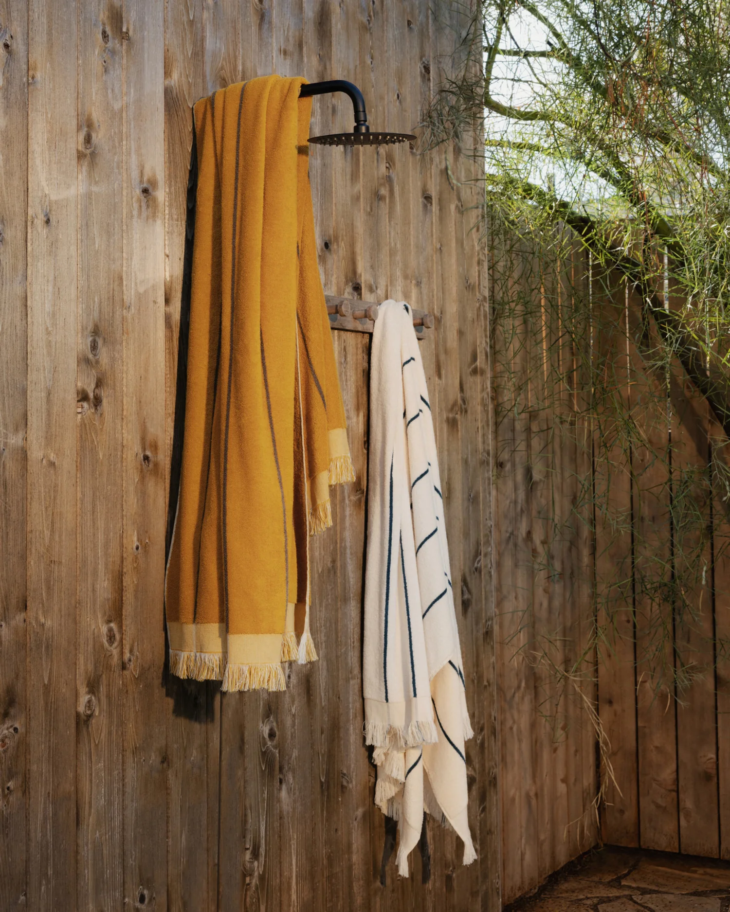 4x Bayside Beach Towel Bundle - Natural with Peacock - Image 4