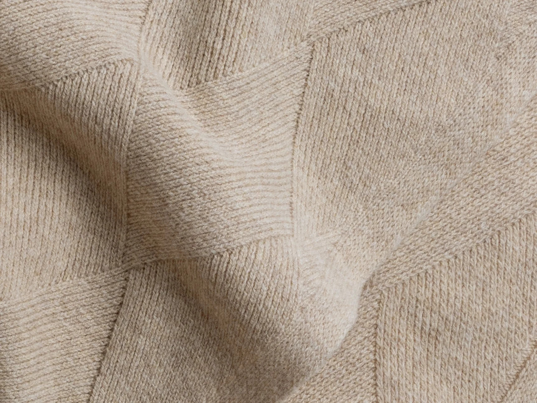 Basketweave Merino Throw (Natural) - Image 3