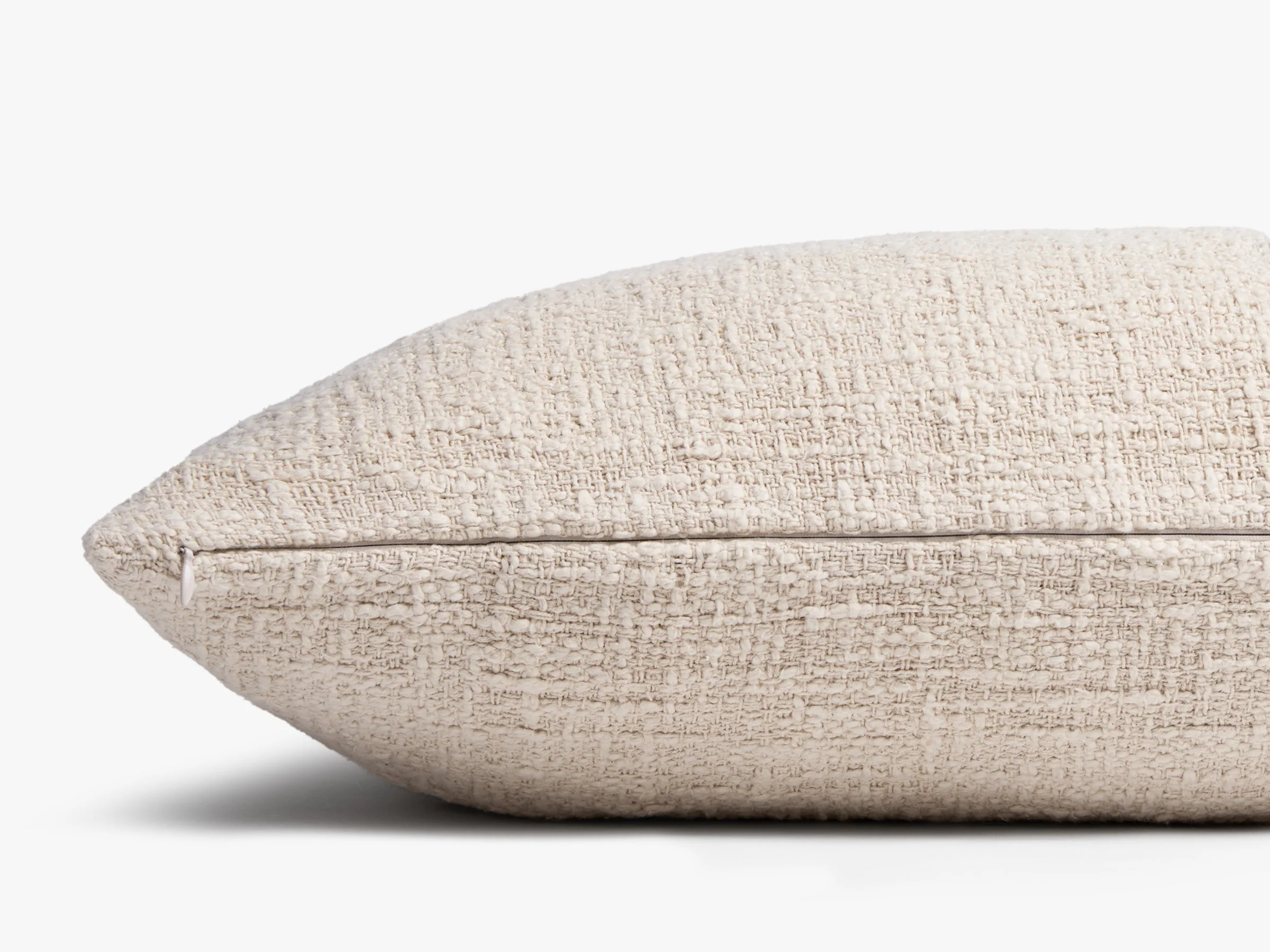 Boucle Lumbar Pillow Cover (Cream) - Image 3
