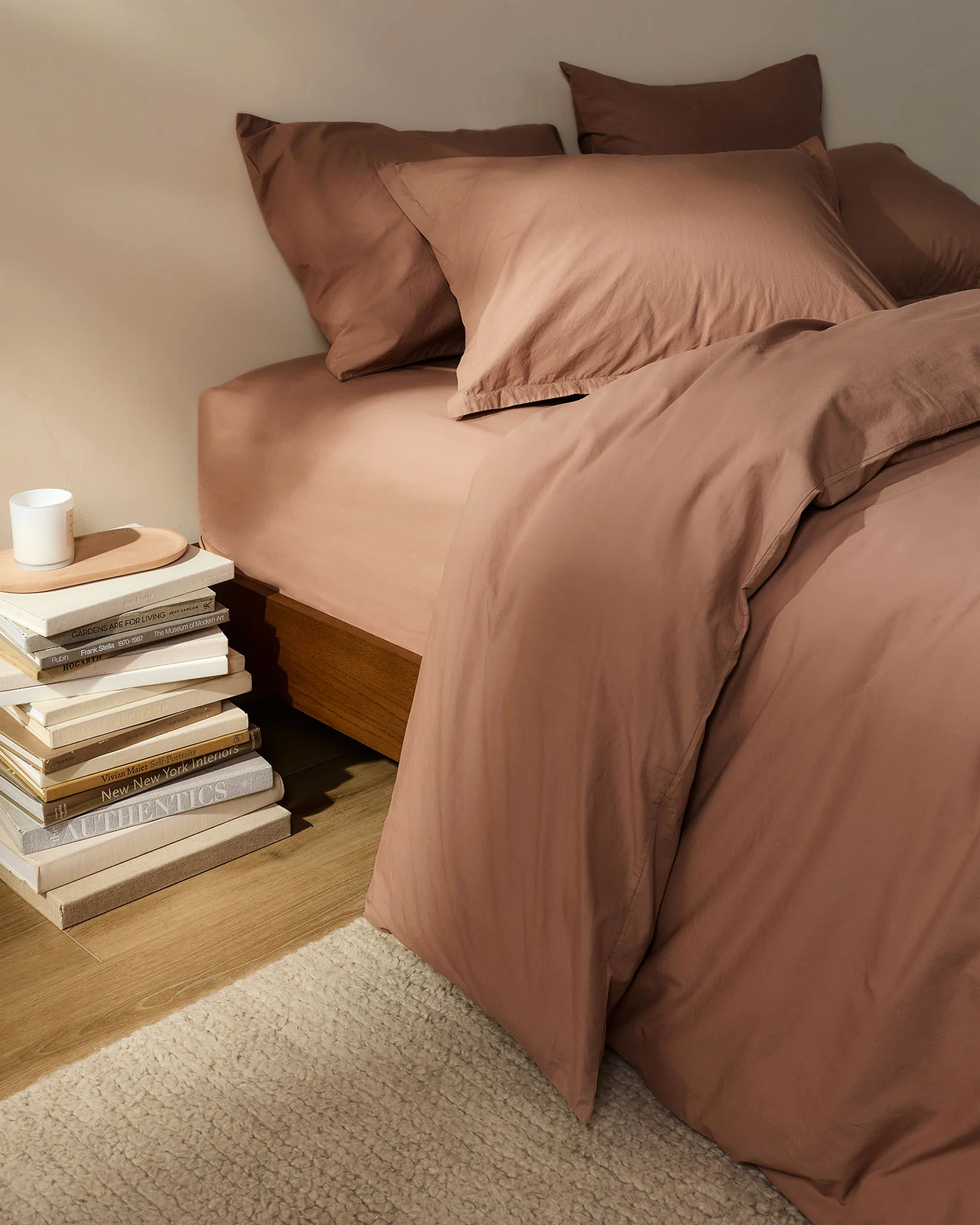 Brushed Cotton Duvet Cover Set - Adobe TW/XL - Image 2