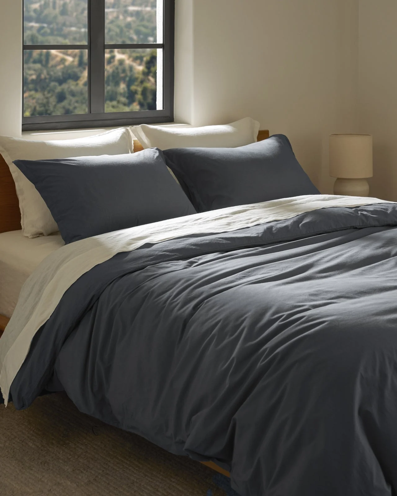 Brushed Cotton Duvet Cover Set - Dusk TW/XL - Image 4