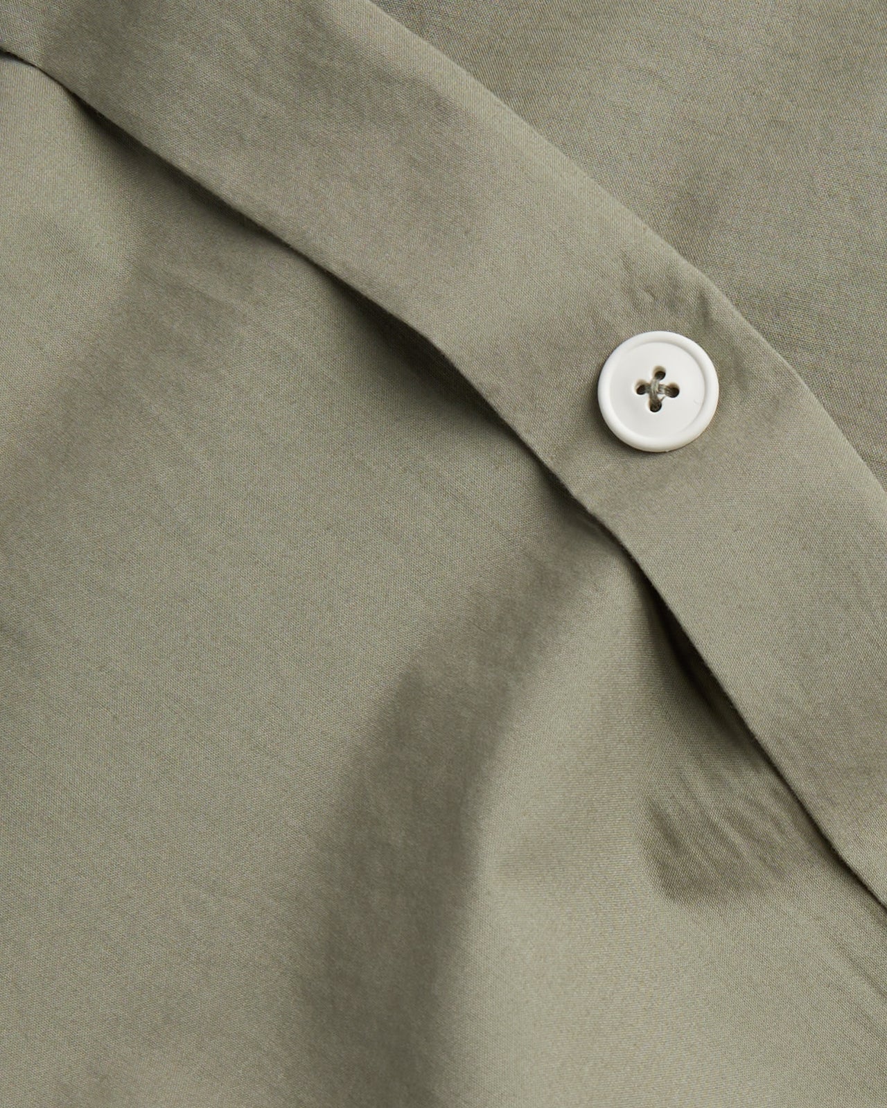 Brushed Cotton Duvet Cover Set - Moss K/CK - Image 3
