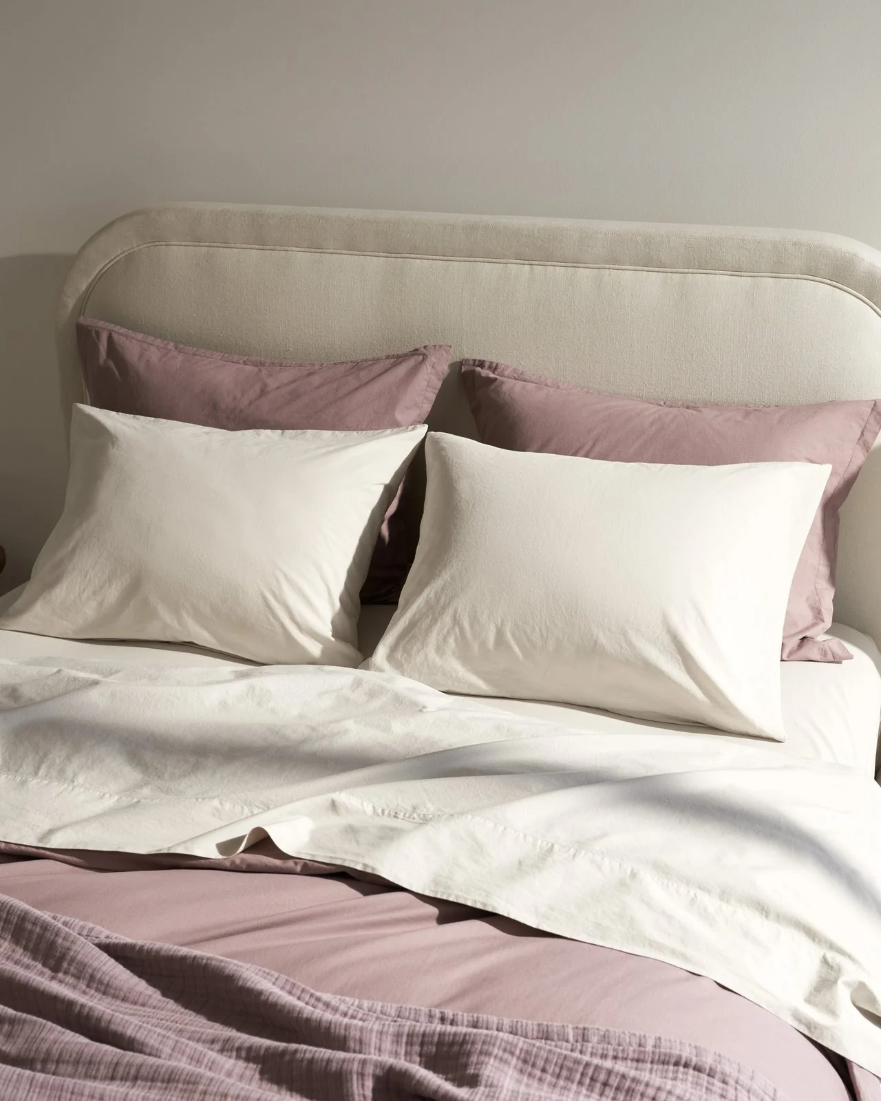 Brushed Cotton Pillowcase Set (Bone) - Image 4