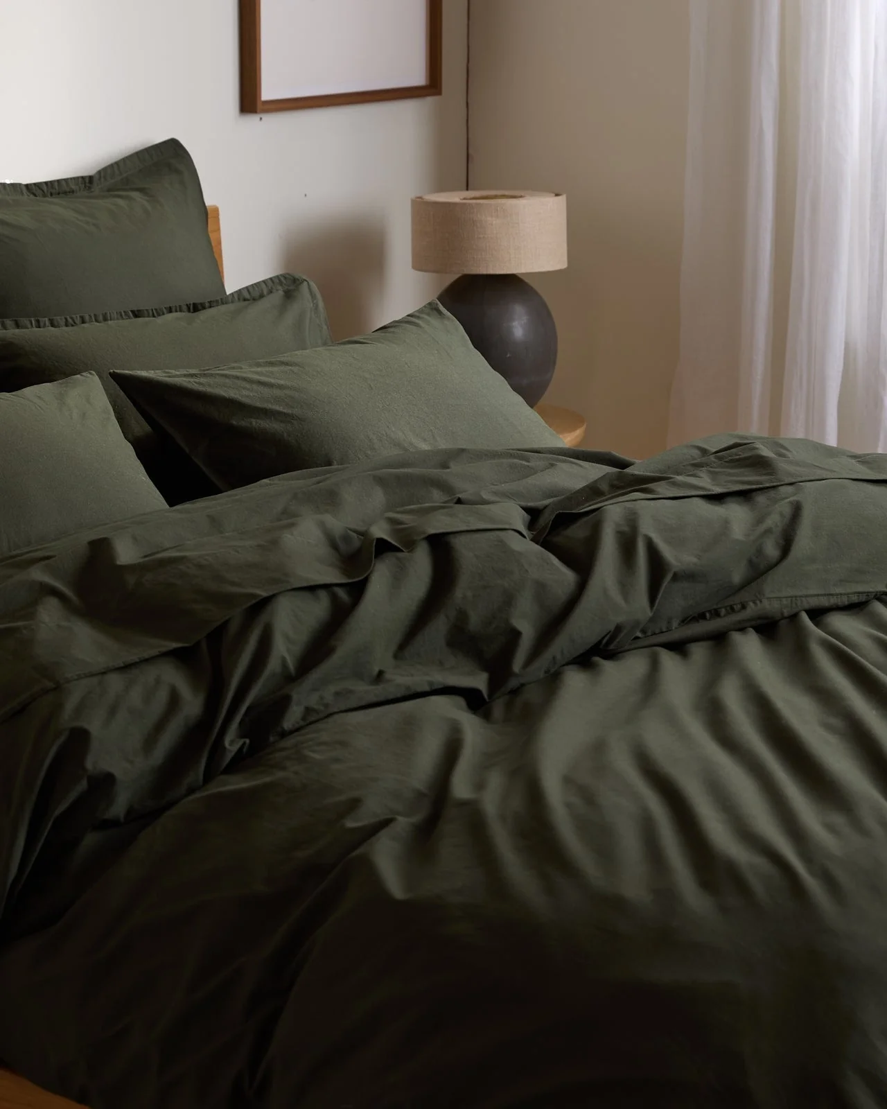 Brushed Cotton Top Sheet (Evergreen) - Image 2