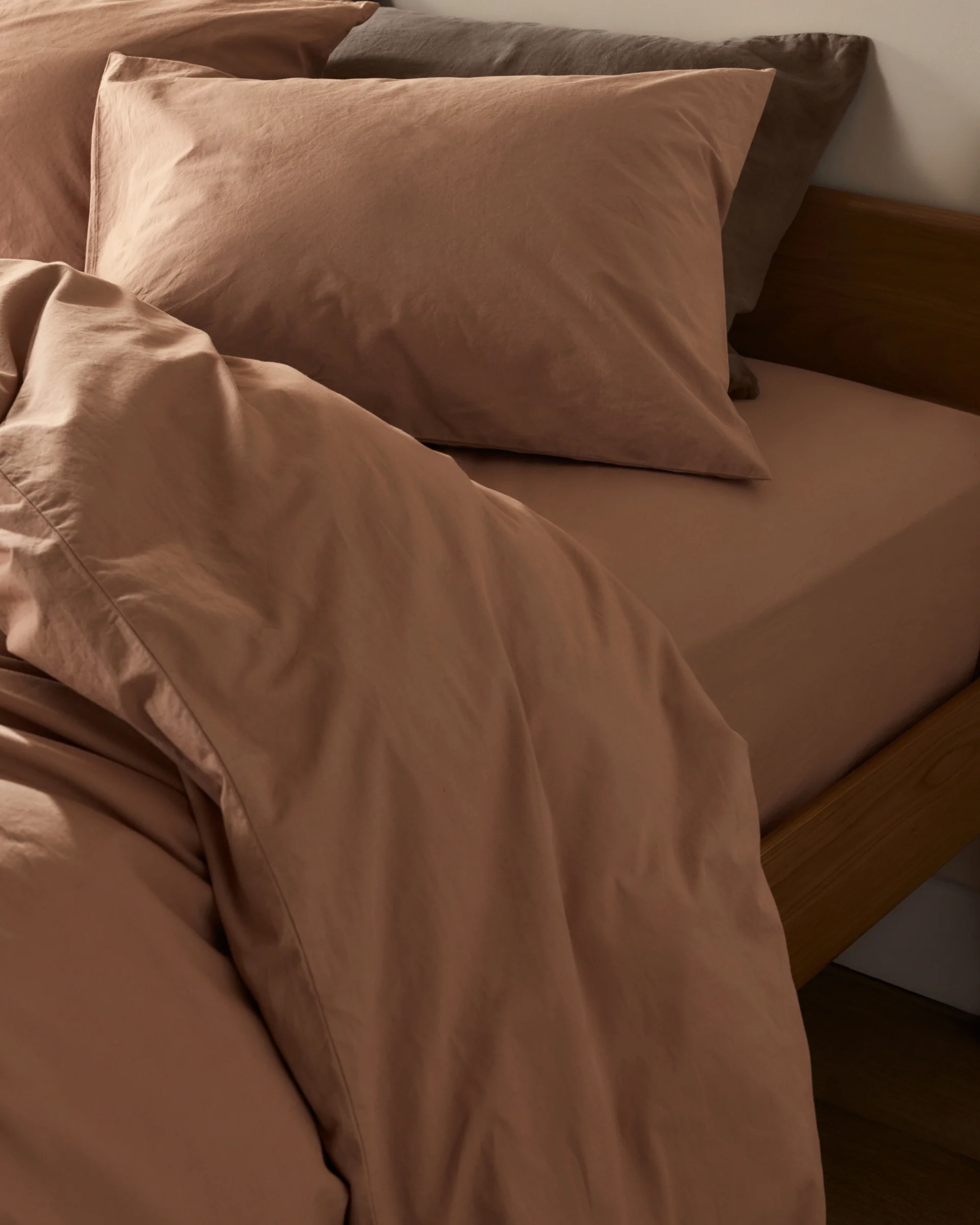 Brushed Cotton Fitted Sheet (Adobe) - Image 2