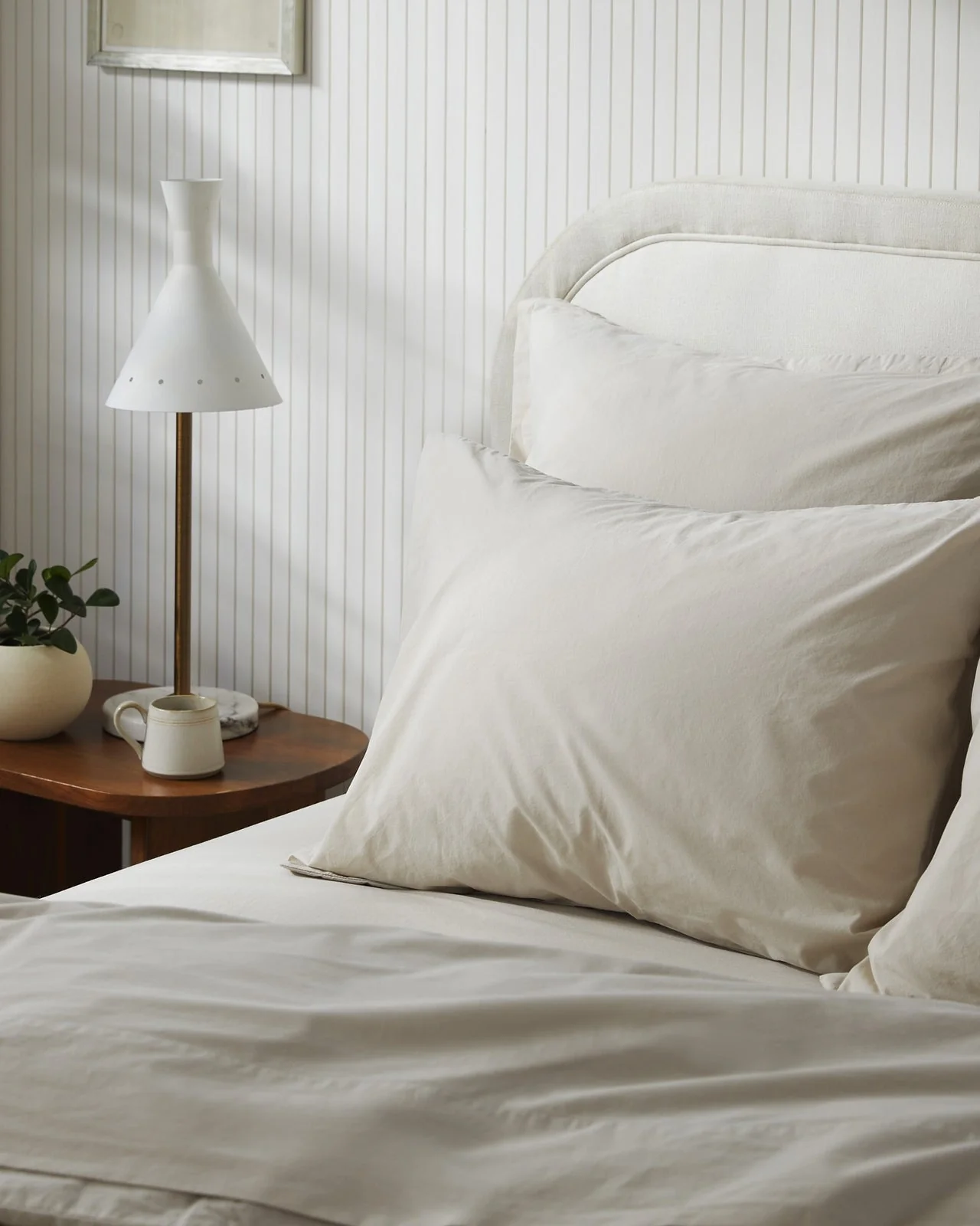 Brushed Cotton Venice Set - Bone F/Q - Image 2
