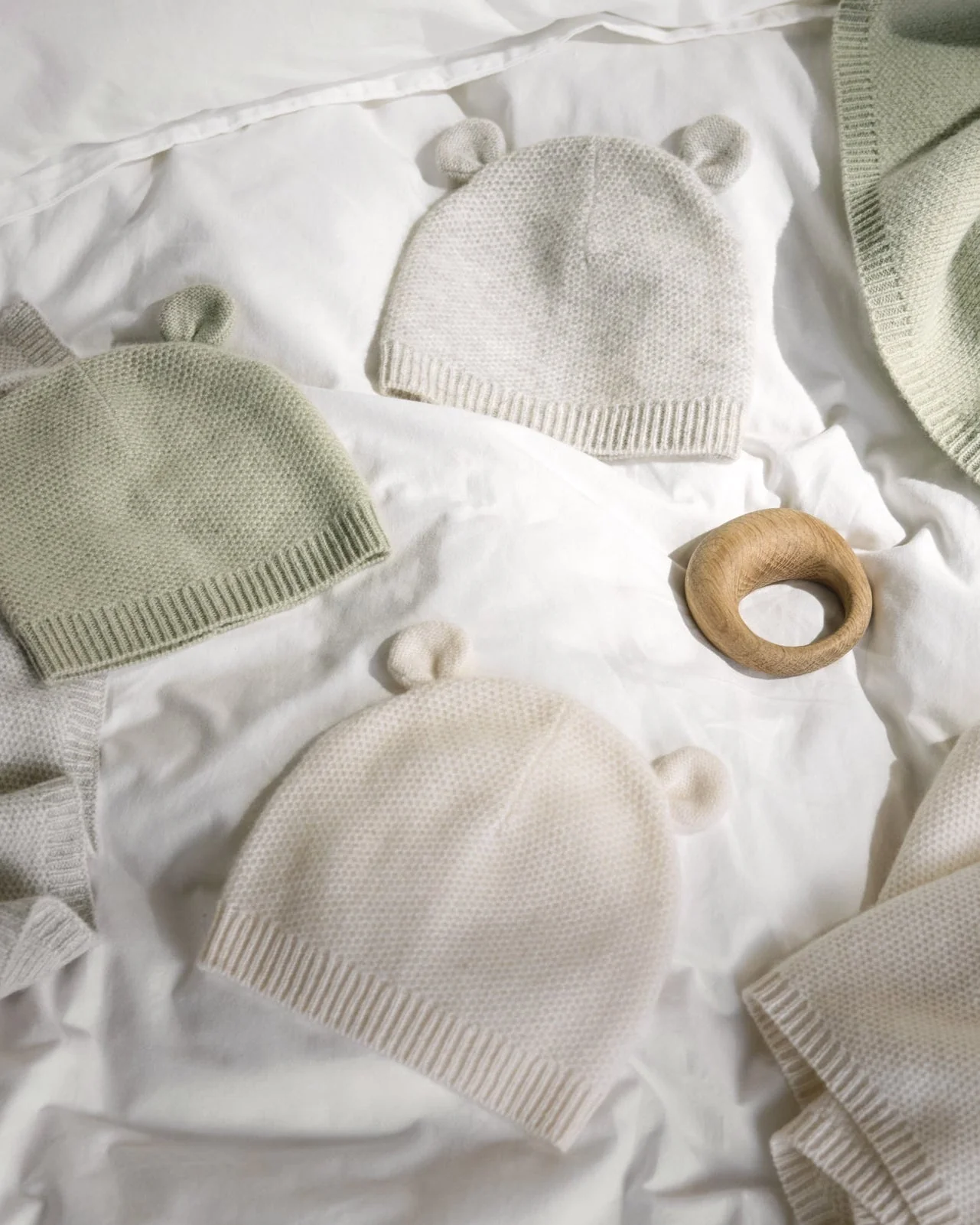 Cashmere Baby Hat (Grey) - Image 2
