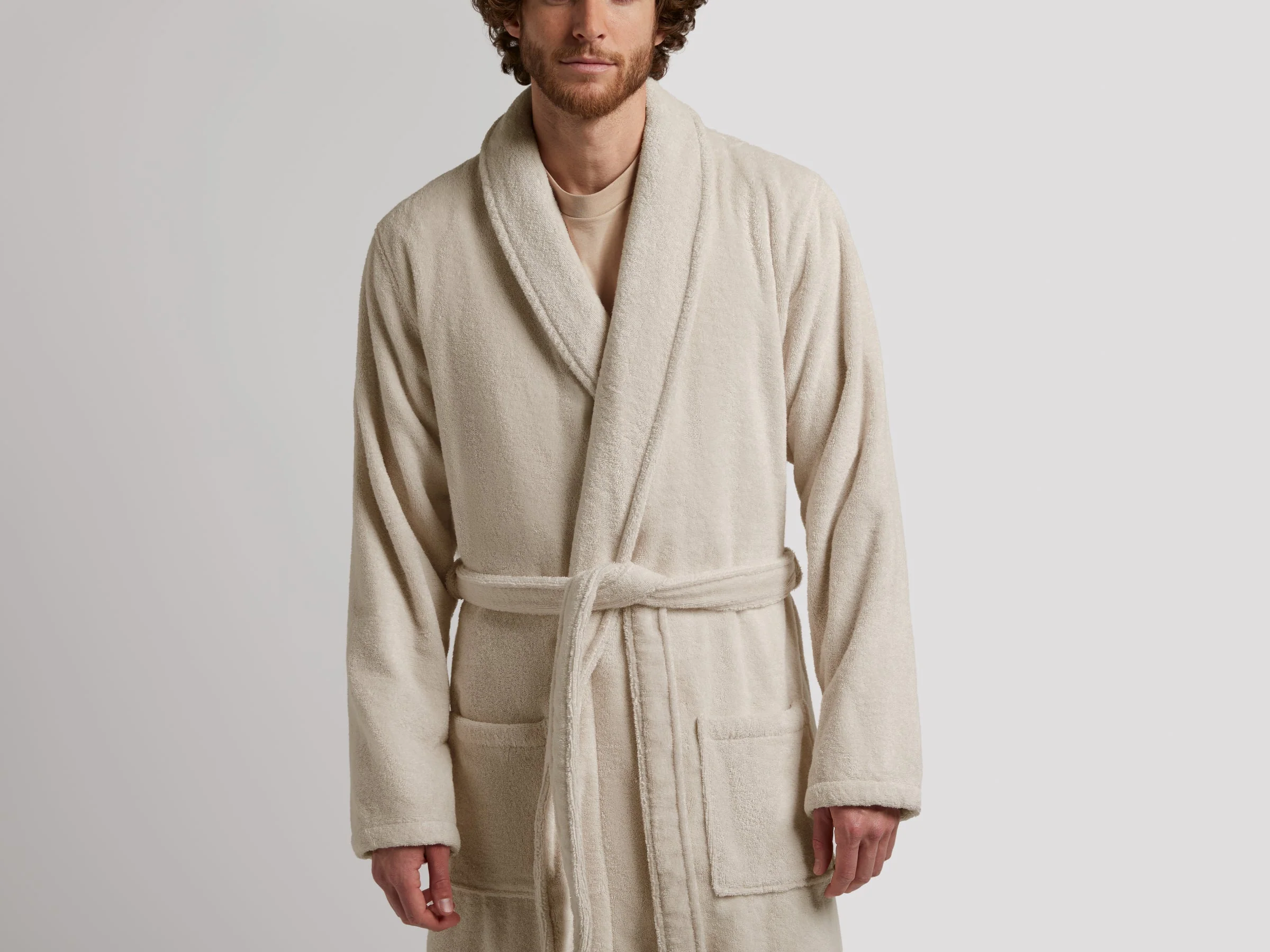 Classic Turkish Cotton Robe (Bone) - Image 5