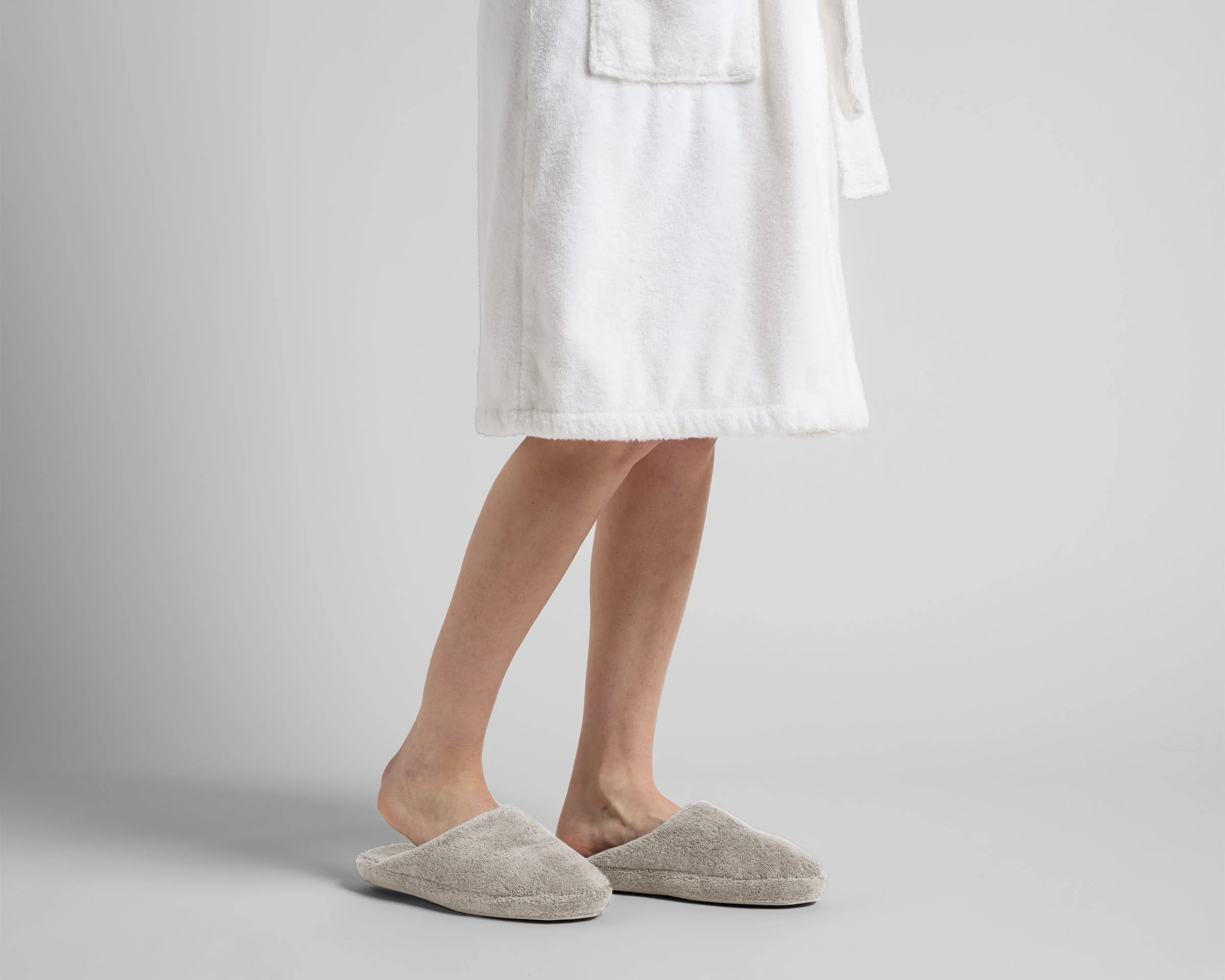 Classic Turkish Cotton Slippers (Bone) - Image 2