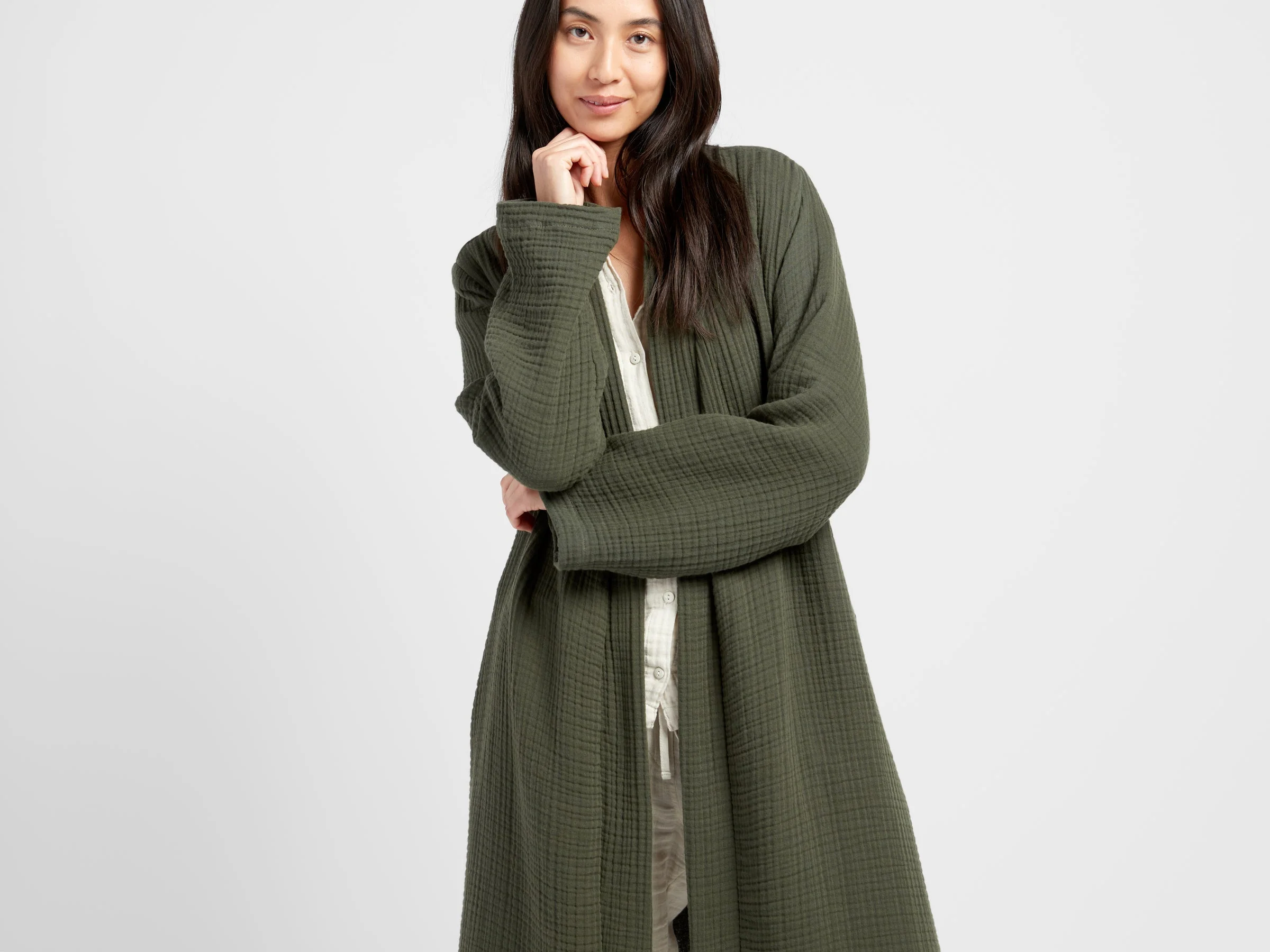 Cloud Cotton Robe (Evergreen) - Image 2