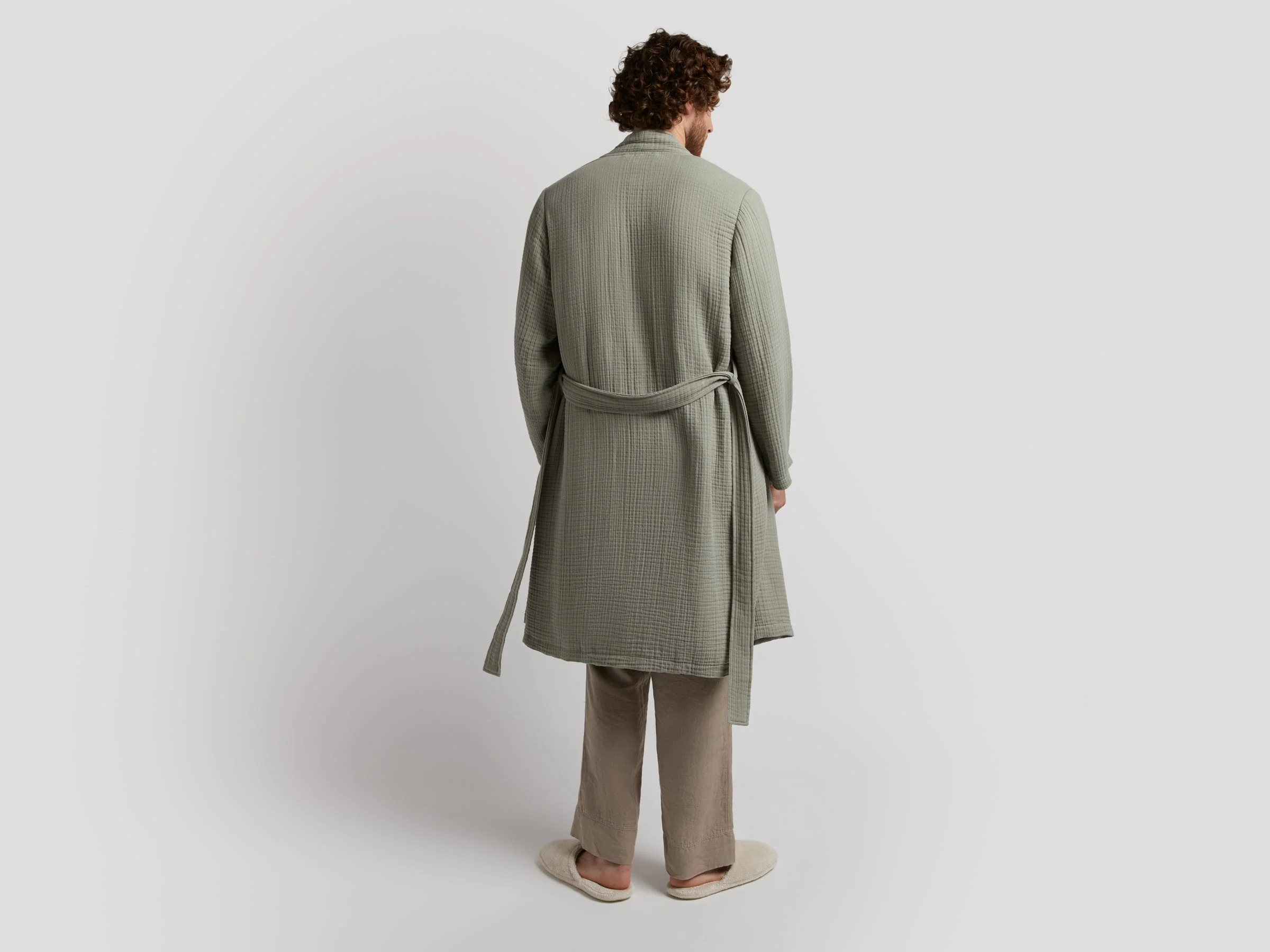 Cloud Cotton Robe (Moss) - Image 5