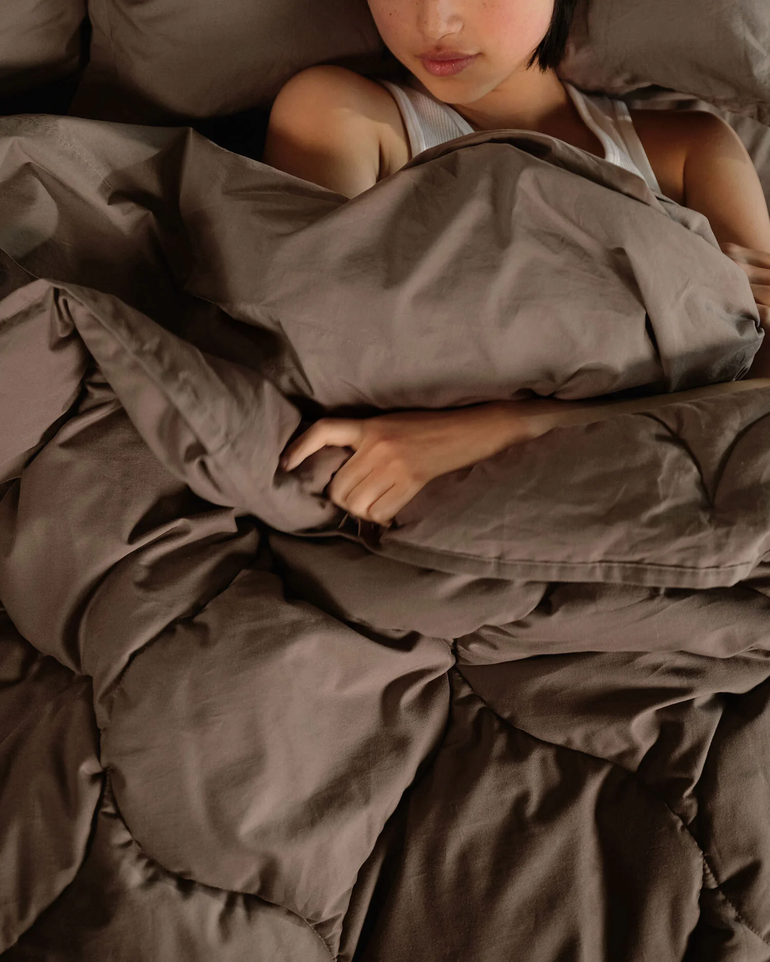 Cotton Drift Comforter (Warm Grey) - Image 4