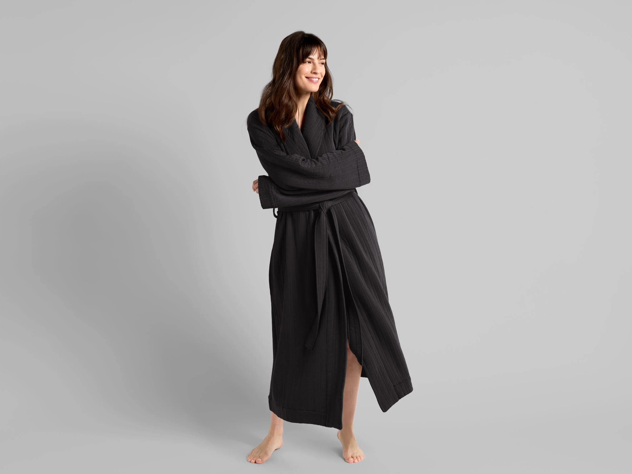 Cozy Knit Robe (Coal) - Image 5