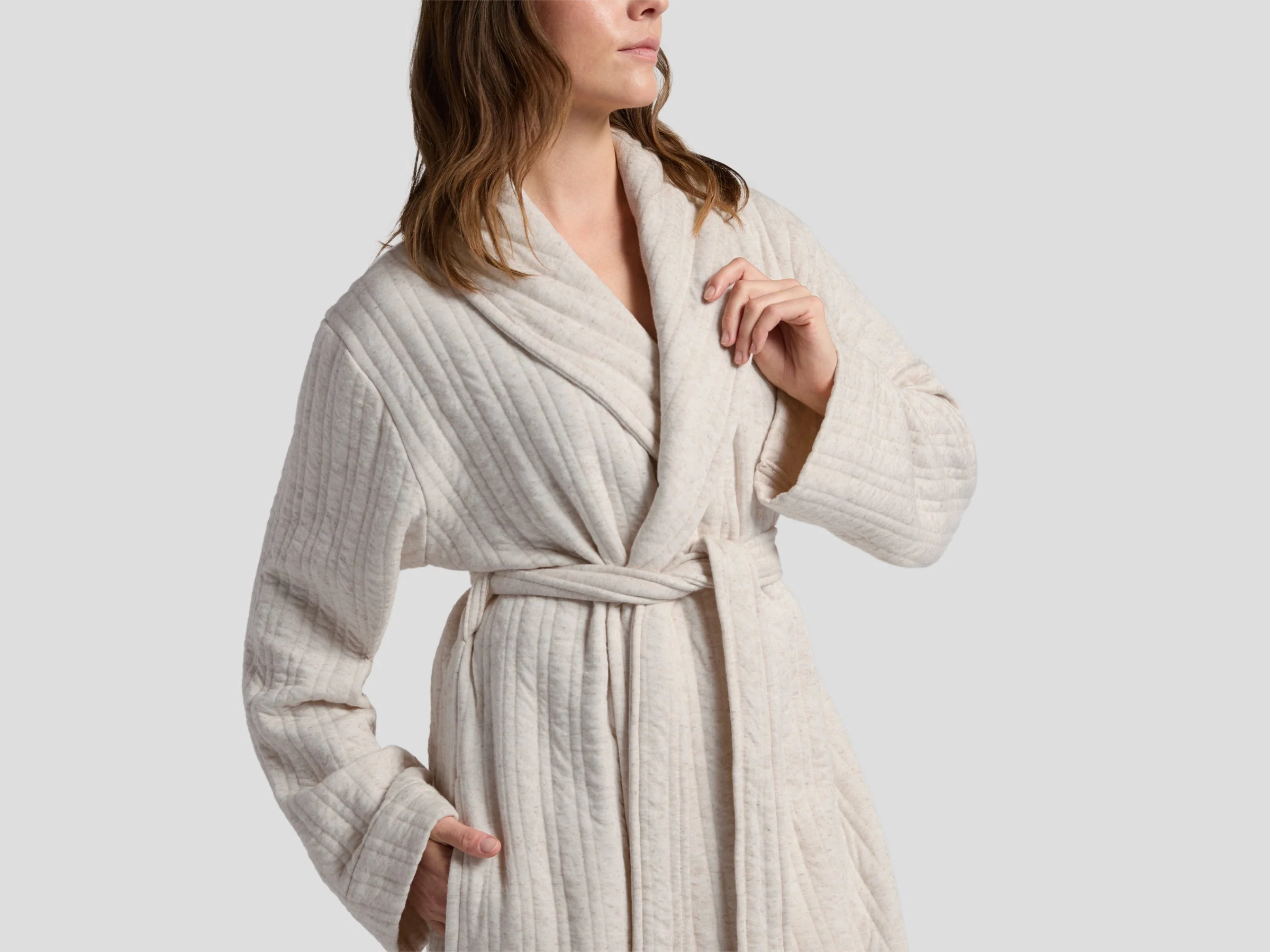 Cozy Knit Robe (Natural) - Image 2