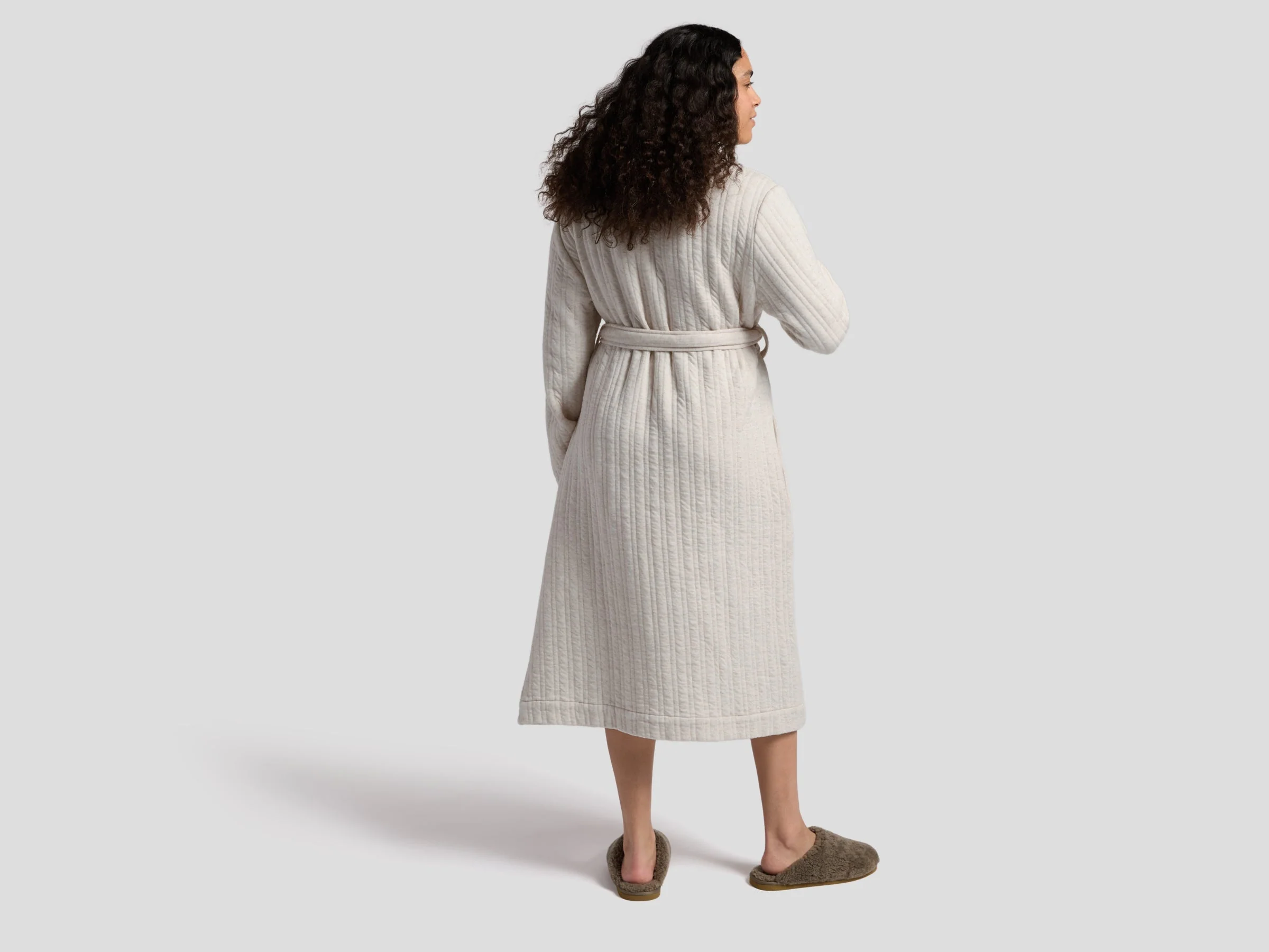 Cozy Knit Robe (Natural) - Image 6