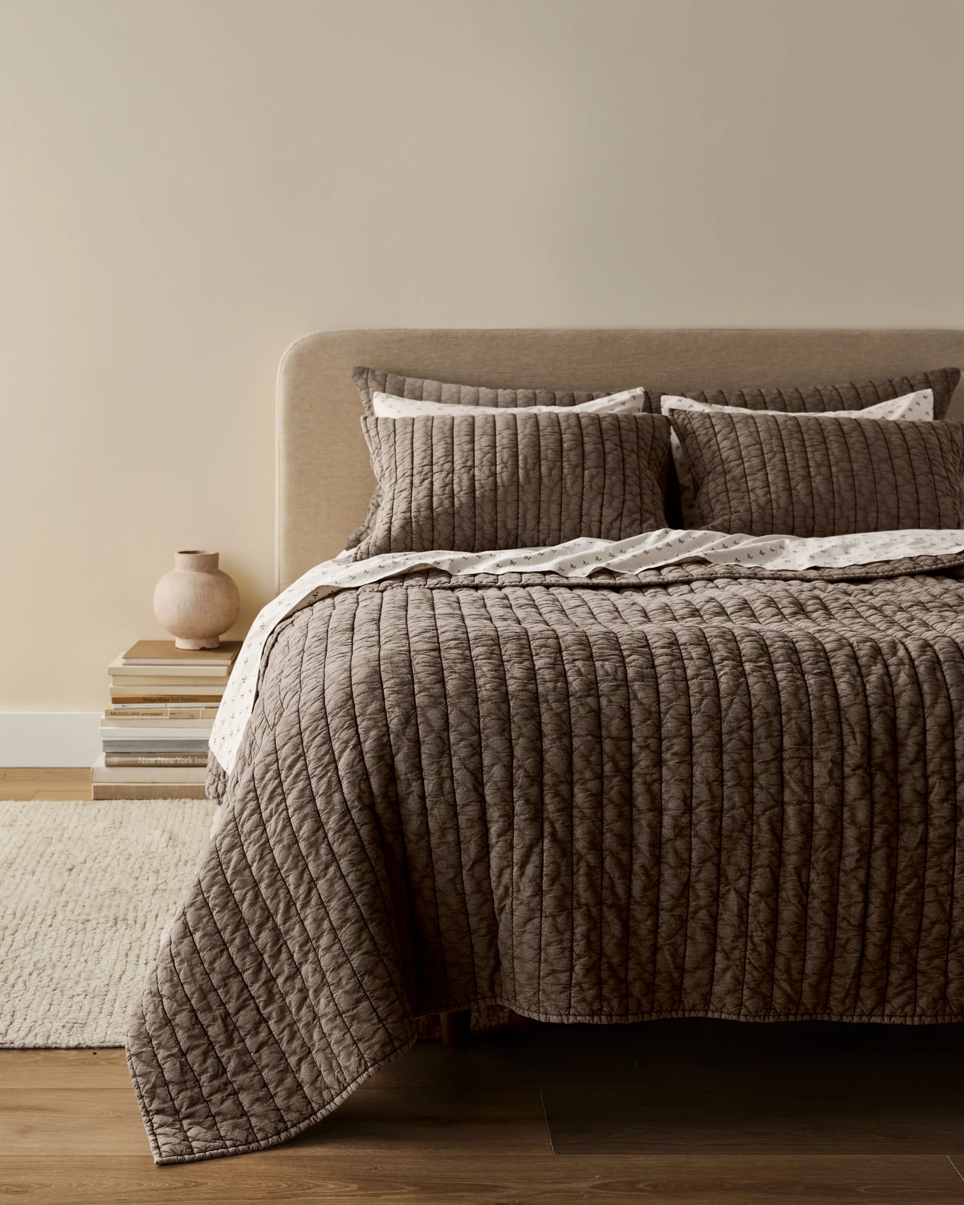 Garment Dyed Channel Sham Set (Warm Grey) - Image 4