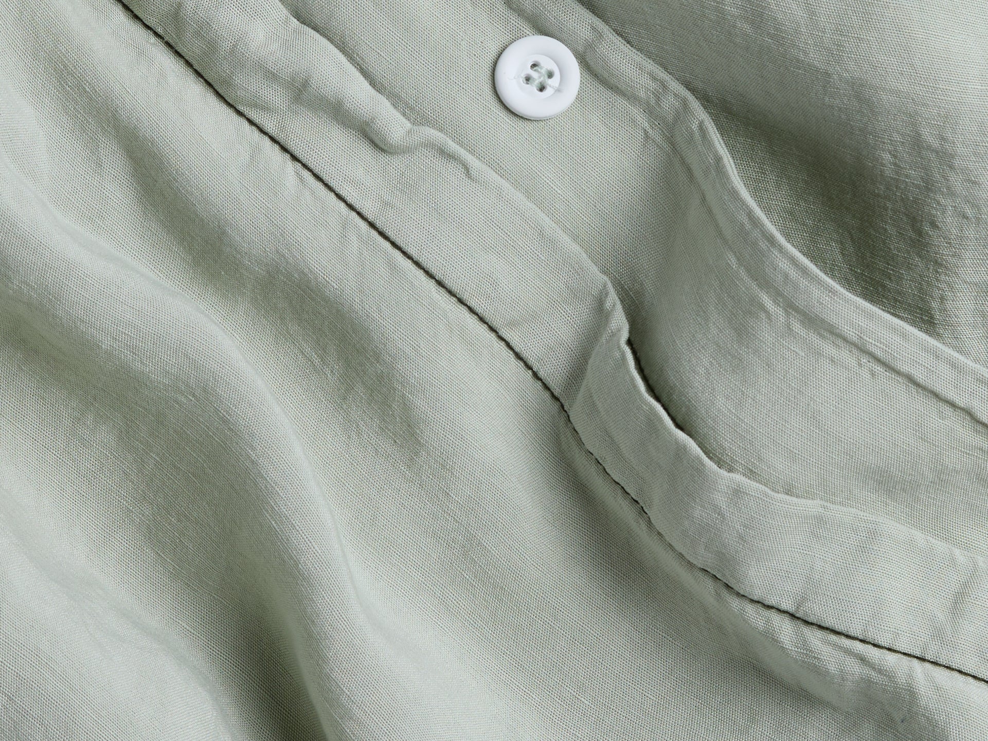 Linen Tencel Duvet Cover - FINAL SALE (Sage) - Image 3