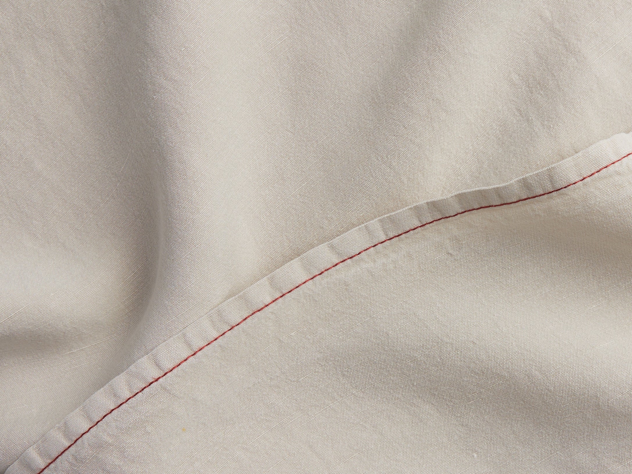 Linen Tencel Pillowcase Set - FINAL SALE (Bone with Canyon) - Image 3