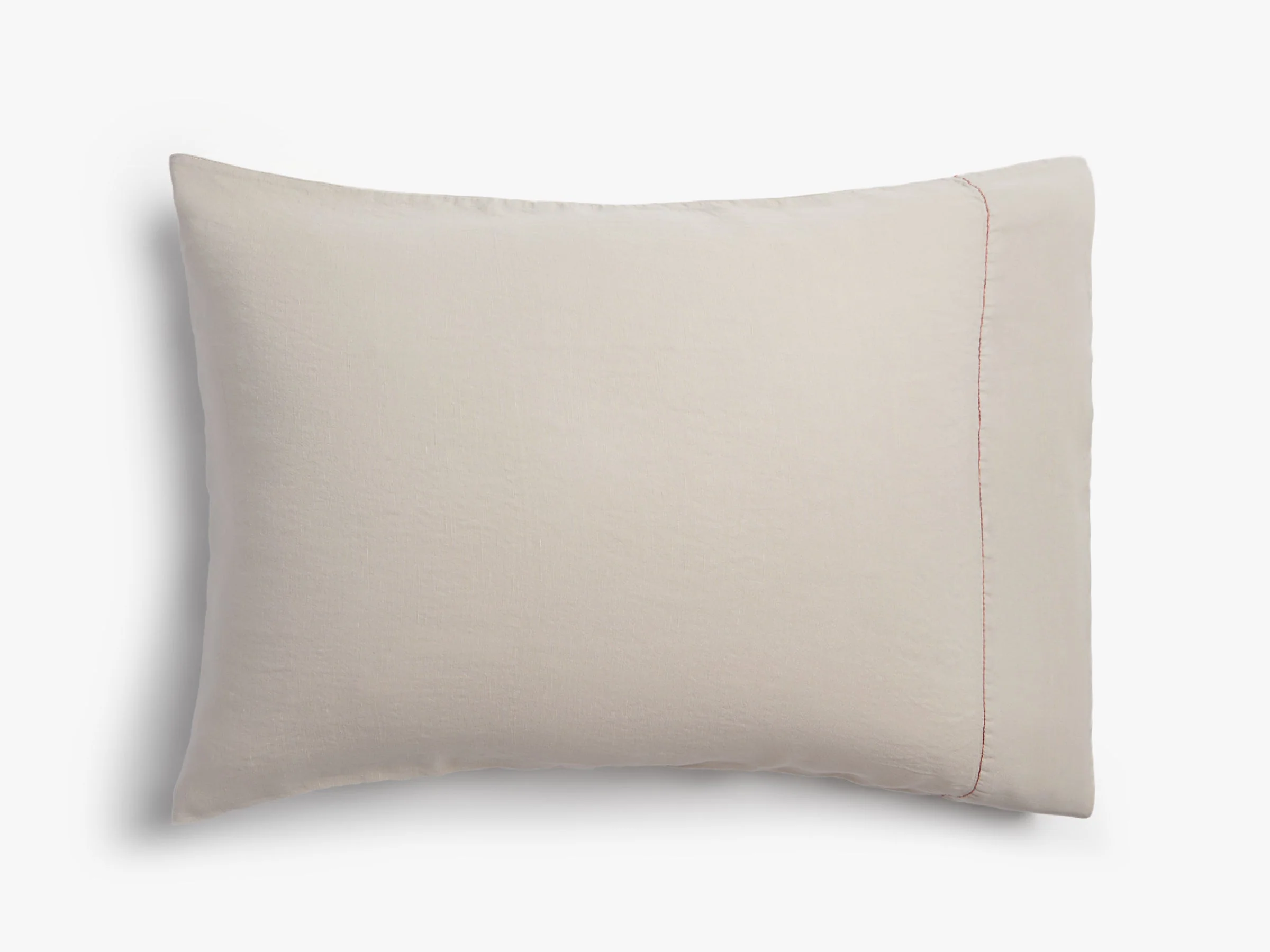Linen Tencel Pillowcase Set - FINAL SALE (Bone with Canyon) - Image 4