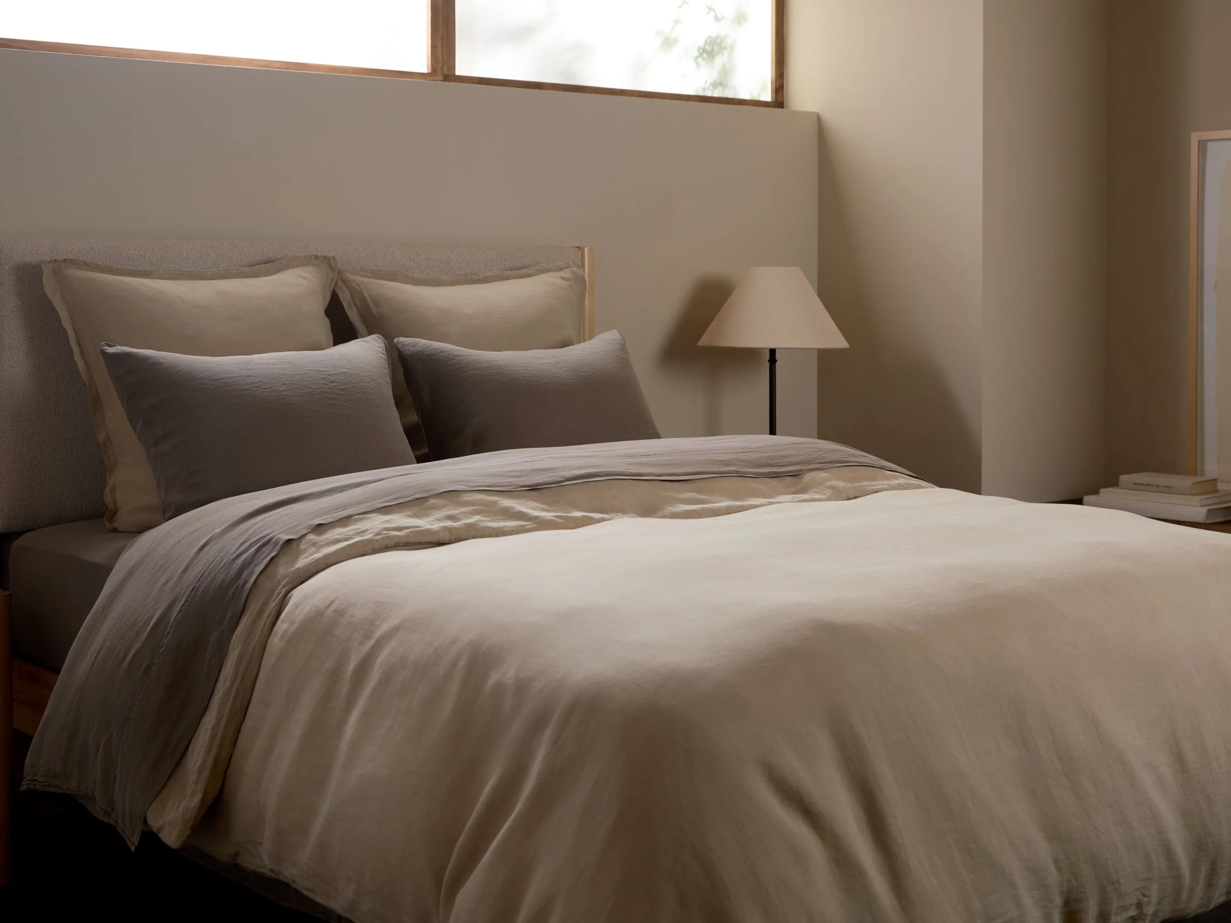 Linen Tencel Sheet Set - Warm Grey K/CK - Image 2
