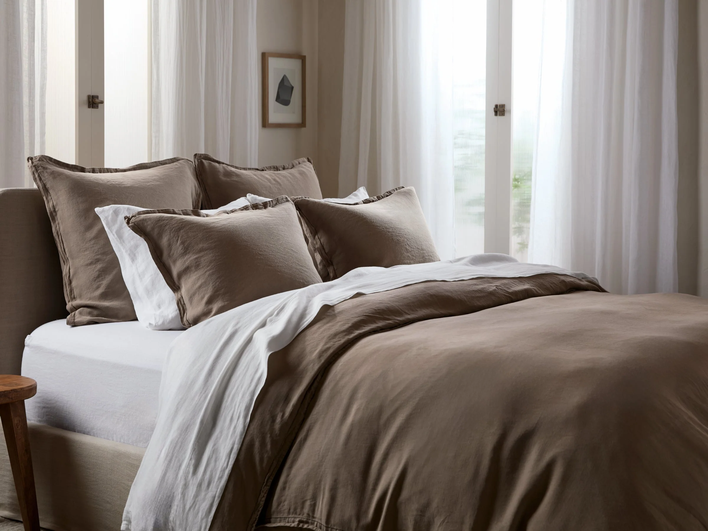 Linen Tencel Venice Set - Warm Grey K/CK - Image 2