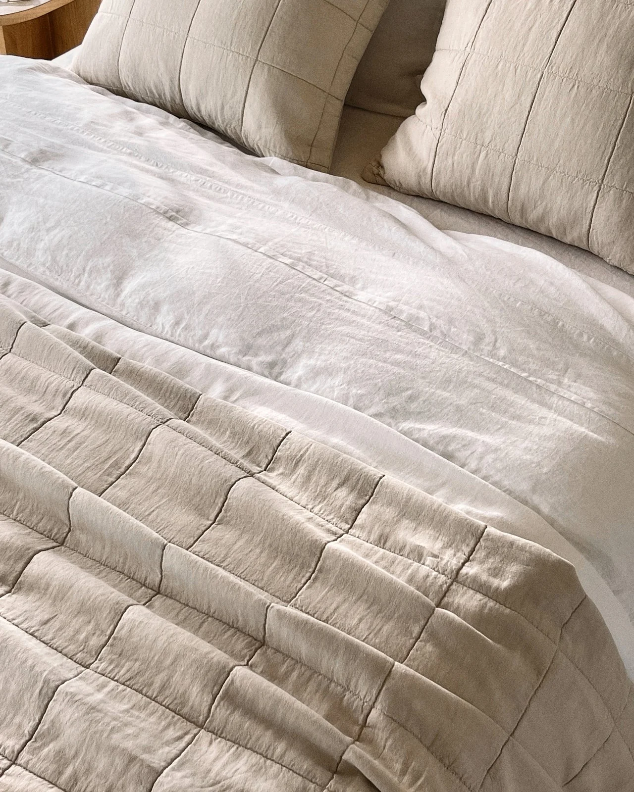 Linen Box Quilt (Bone) - Image 4