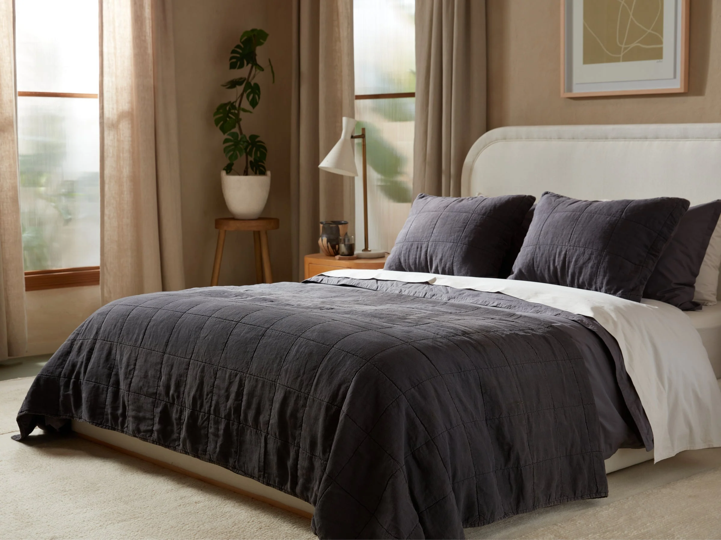 Linen Box Quilt (Coal) - Image 4