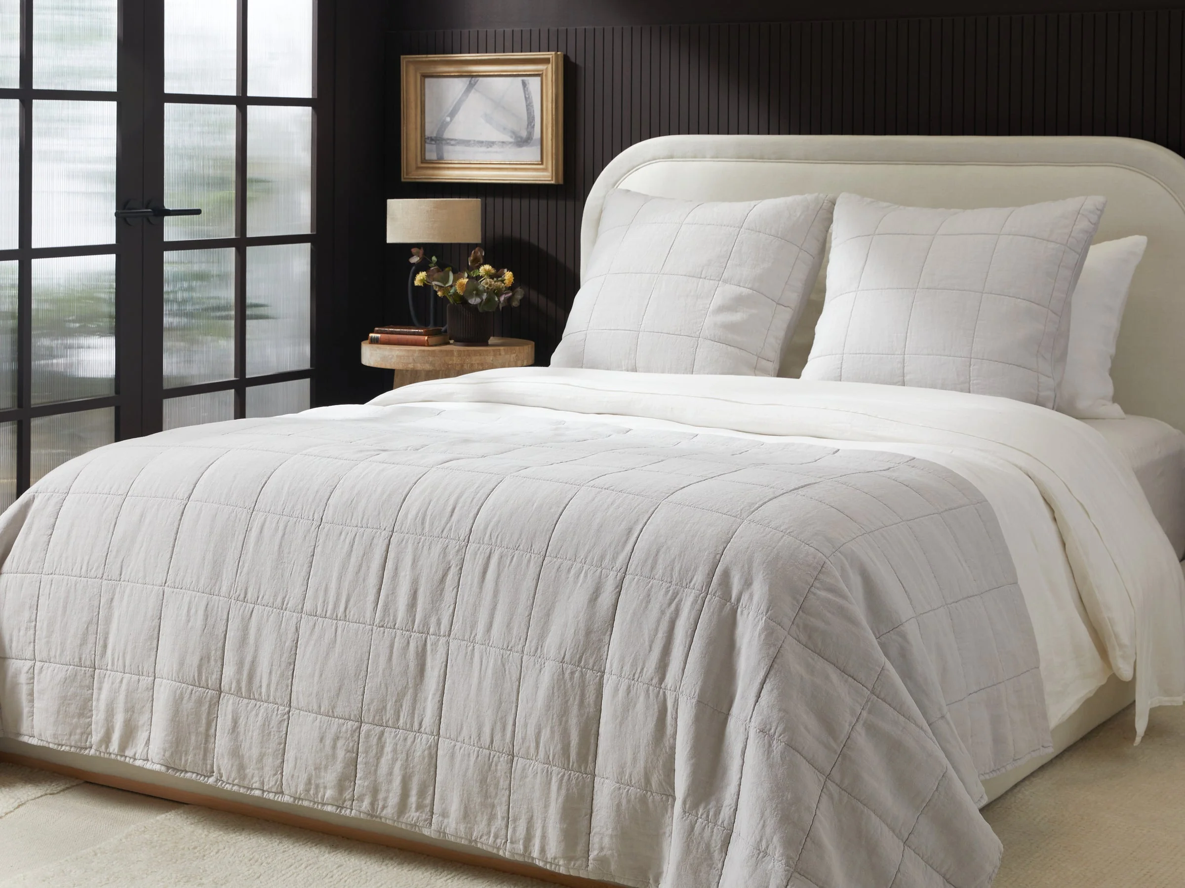 Linen Box Quilt (Fog) - Image 2