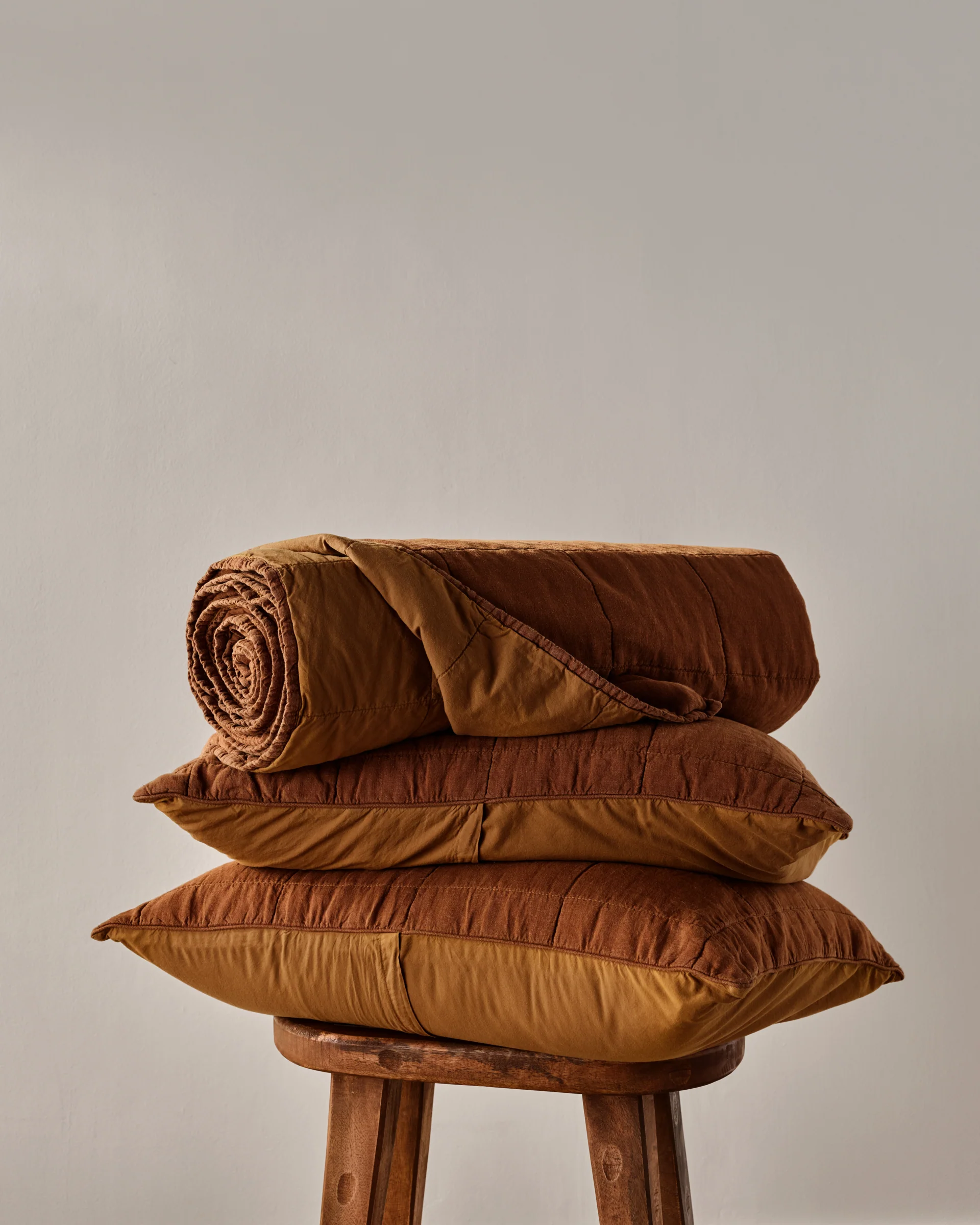 Linen Box Quilted Sham Set (Tobacco) - Image 5