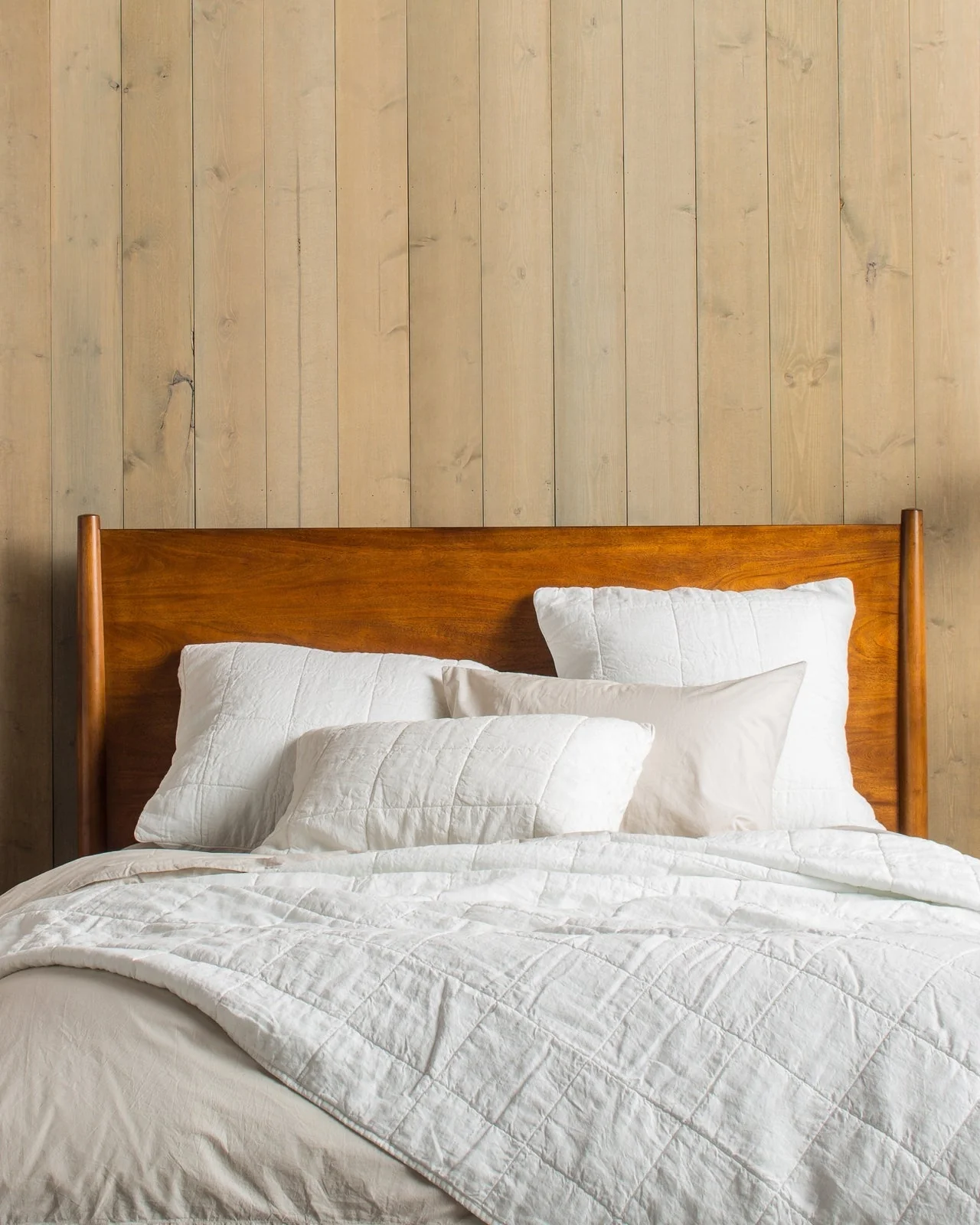 Linen Box Quilted Euro Sham (White) - Image 3
