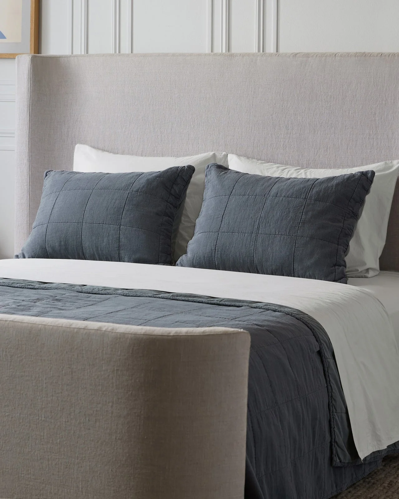 Linen Box Quilted Sham Set (Dusk) - Image 2