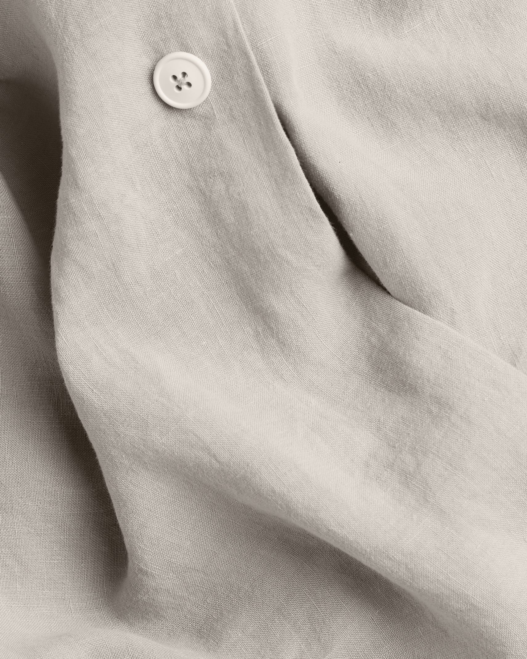 Linen Duvet Cover Set - Dove K/CK - Image 3