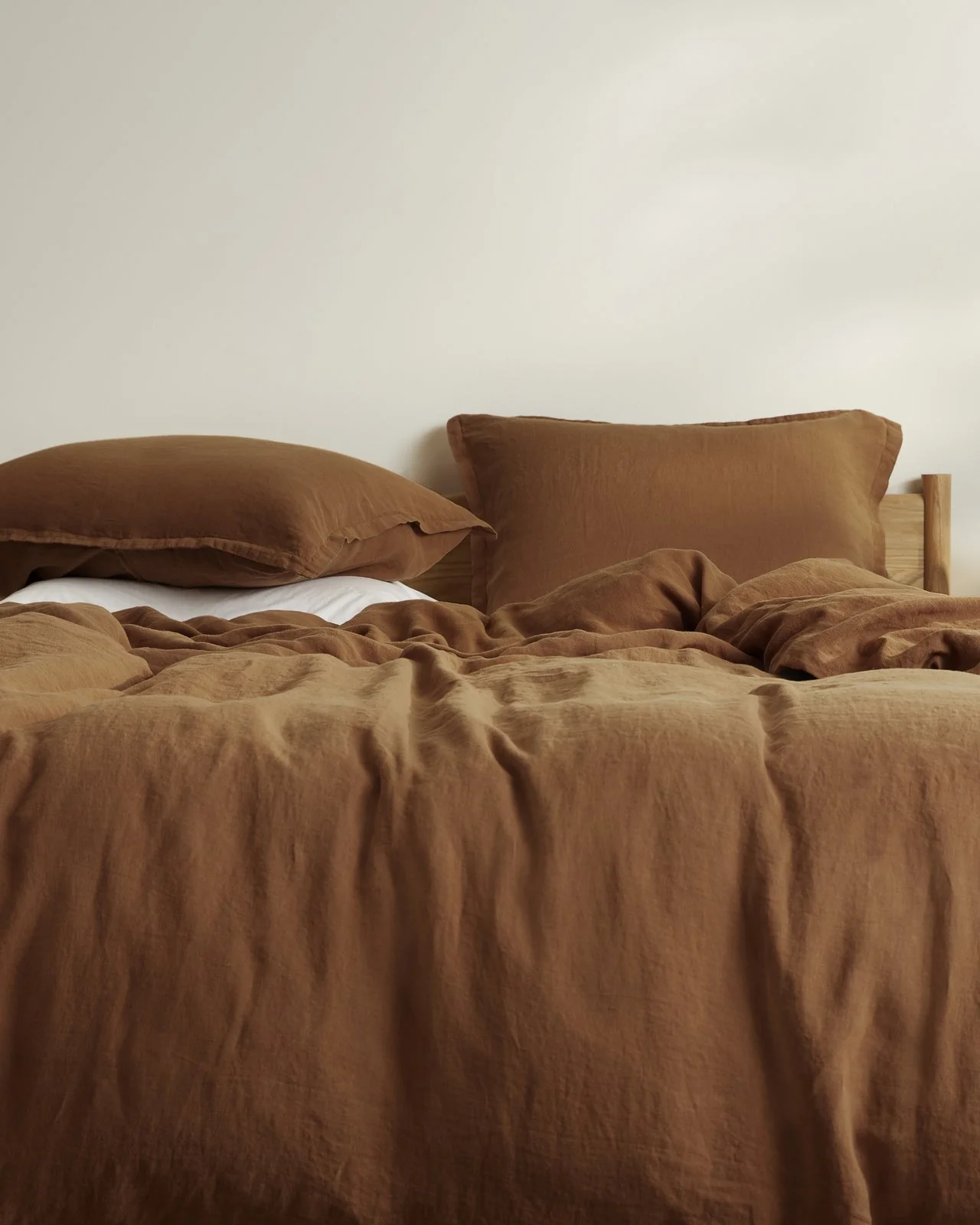Linen Duvet Cover Set - Tobacco F/Q - Image 4