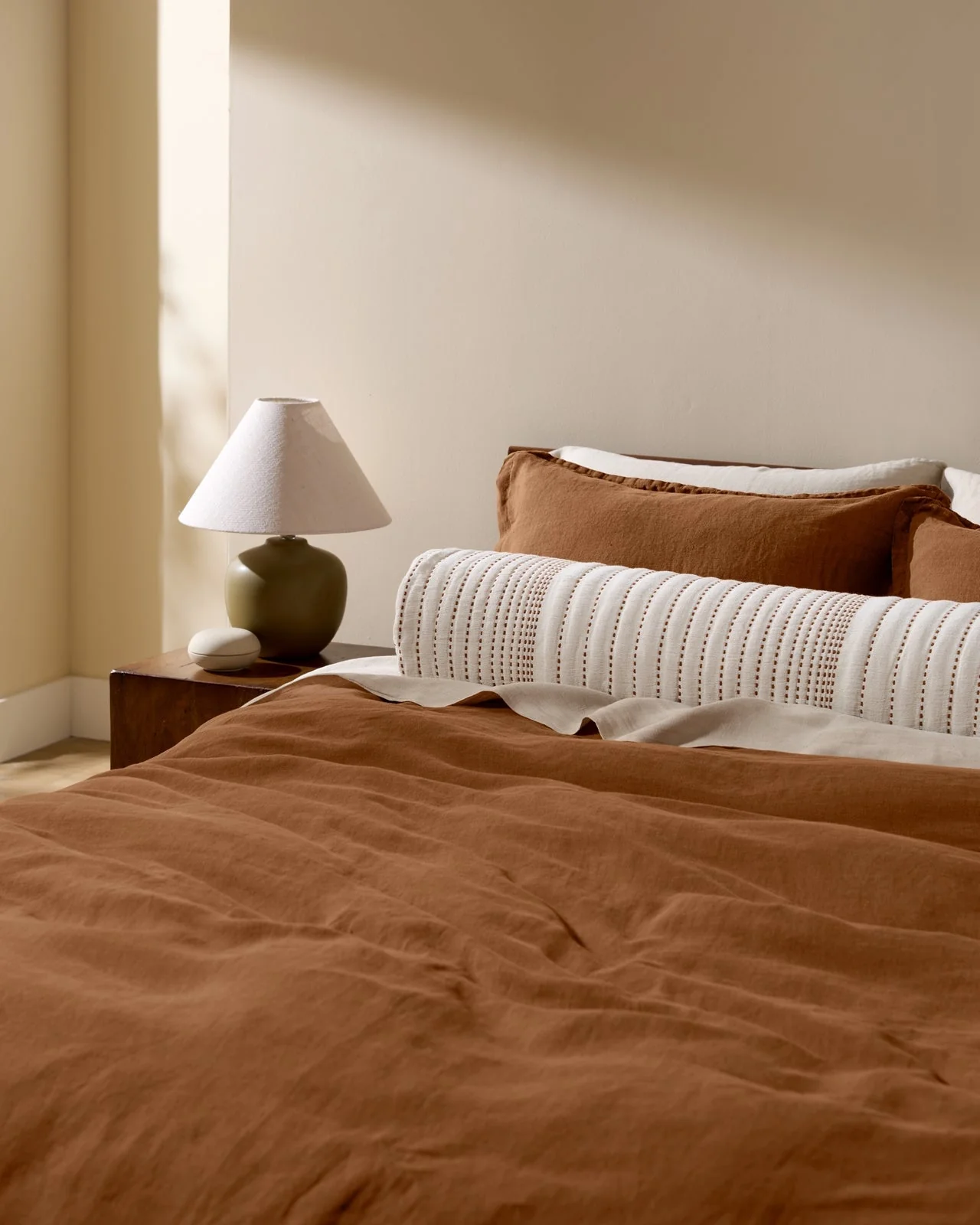 Linen Duvet Cover (Tobacco) - Image 4