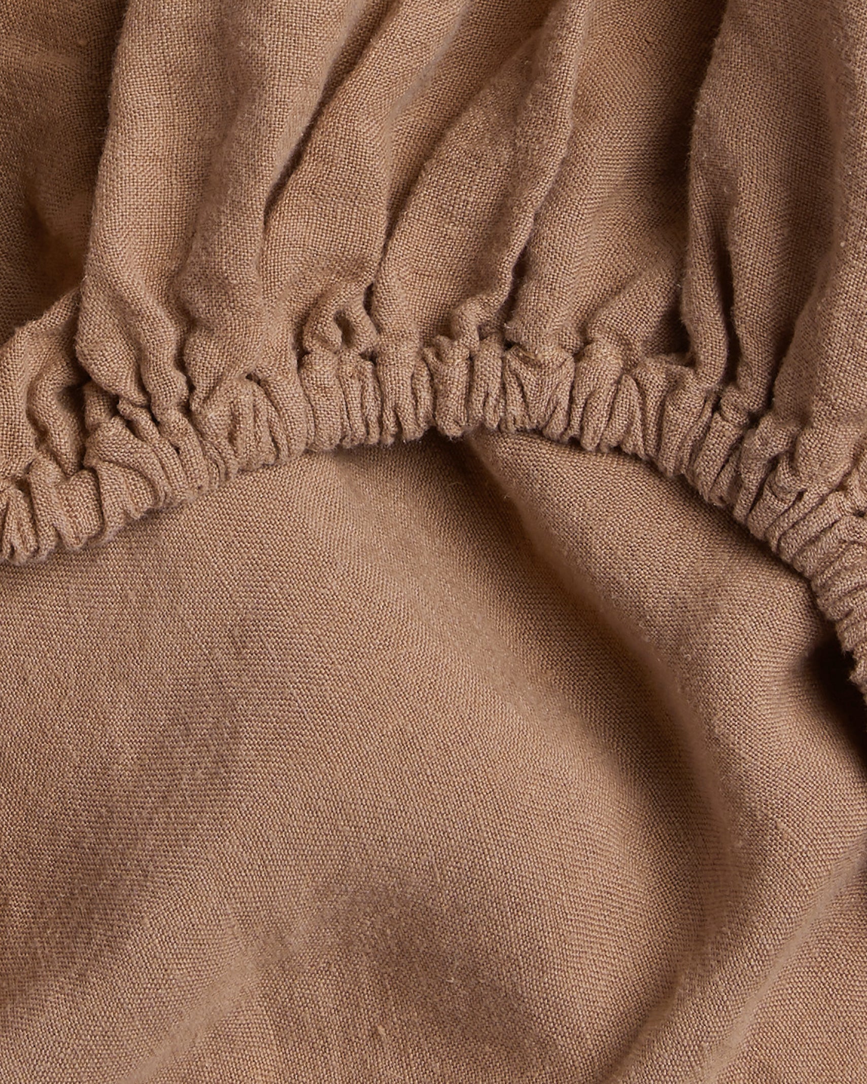 Linen Fitted Sheet (Adobe) - Image 3