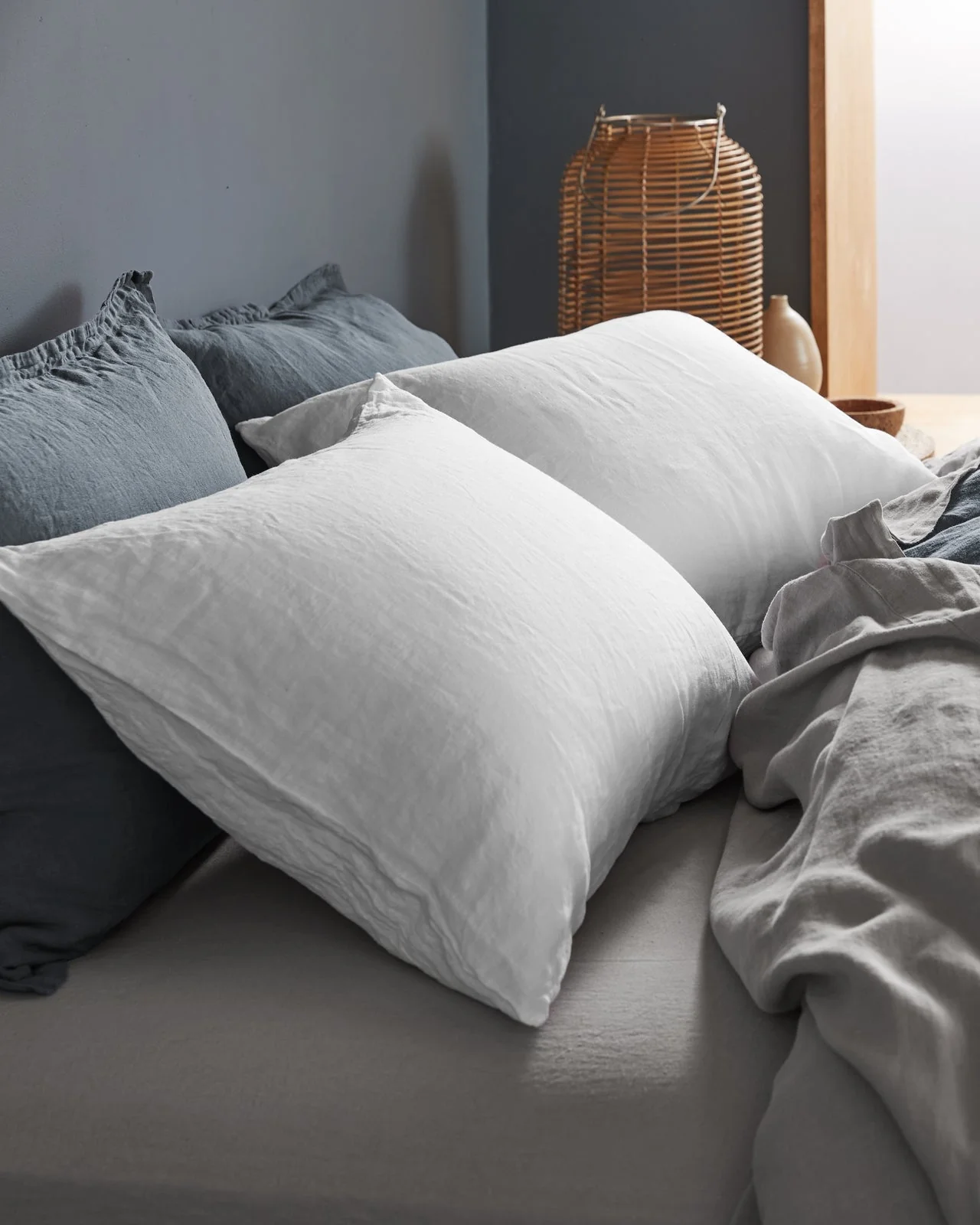 Linen Pillowcase Set (White) - Image 2
