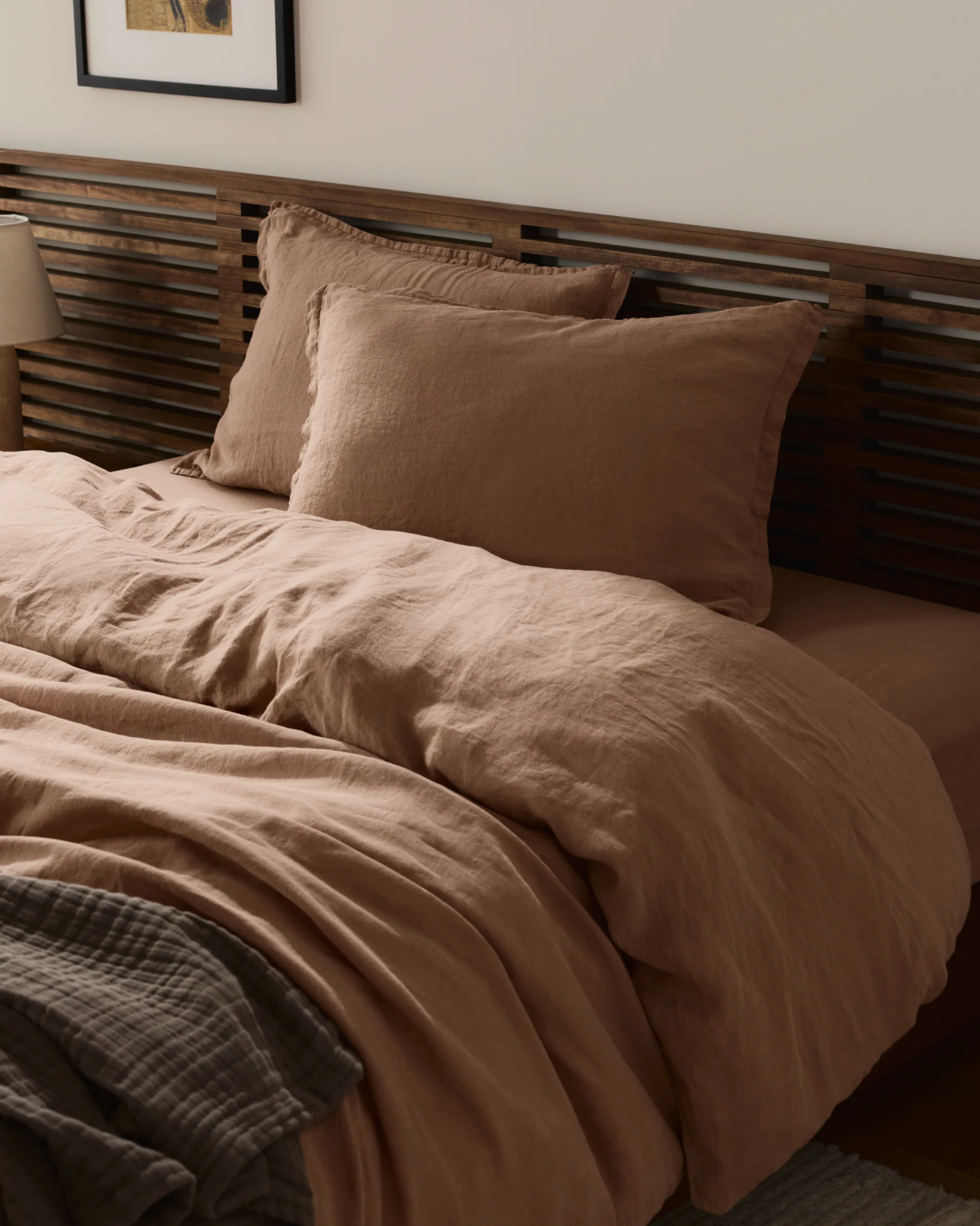 Linen Sham Set (Adobe) - Image 2