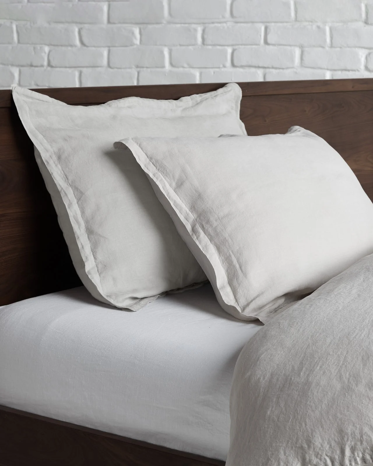 Linen Sham Set (Bone) - Image 2