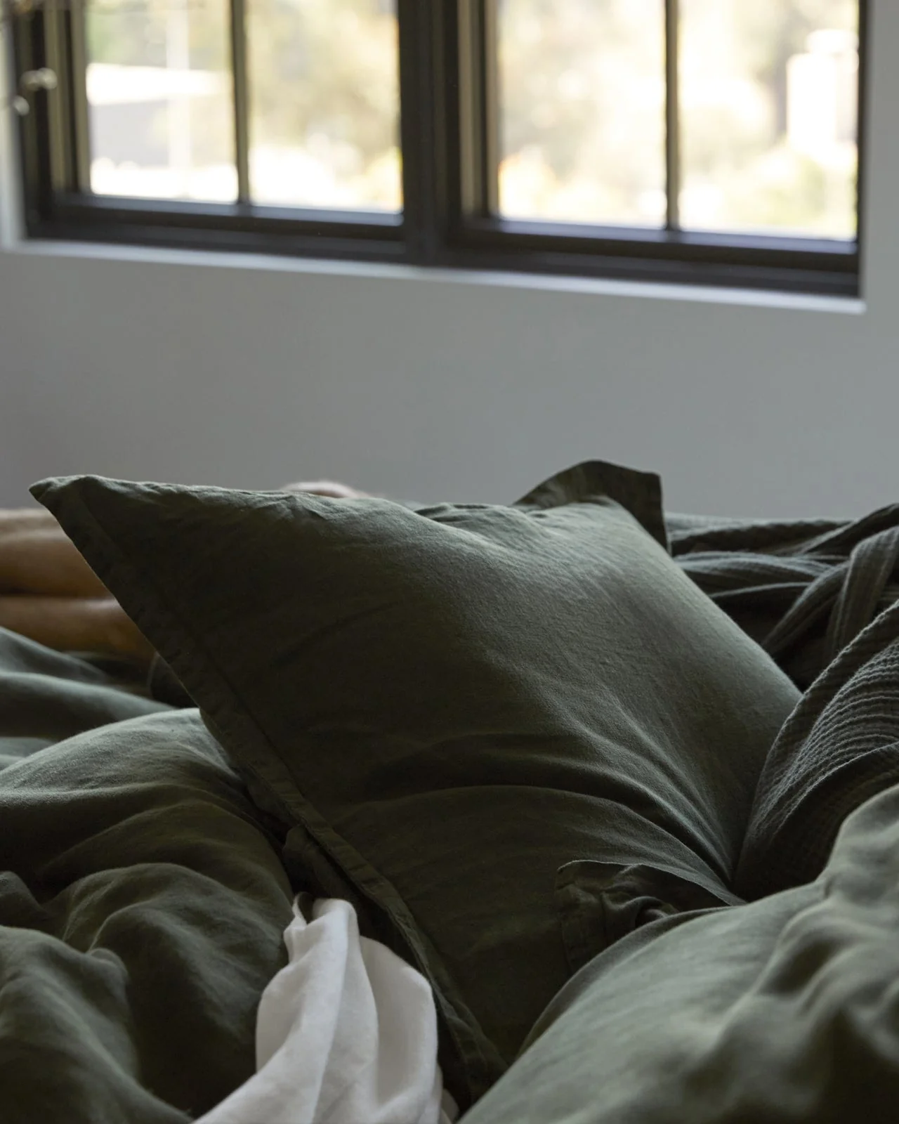 Linen Sham Set (Evergreen) - Image 4