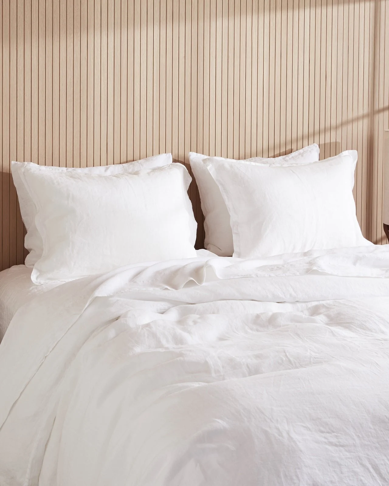 Linen Sham Set (White) - Image 4
