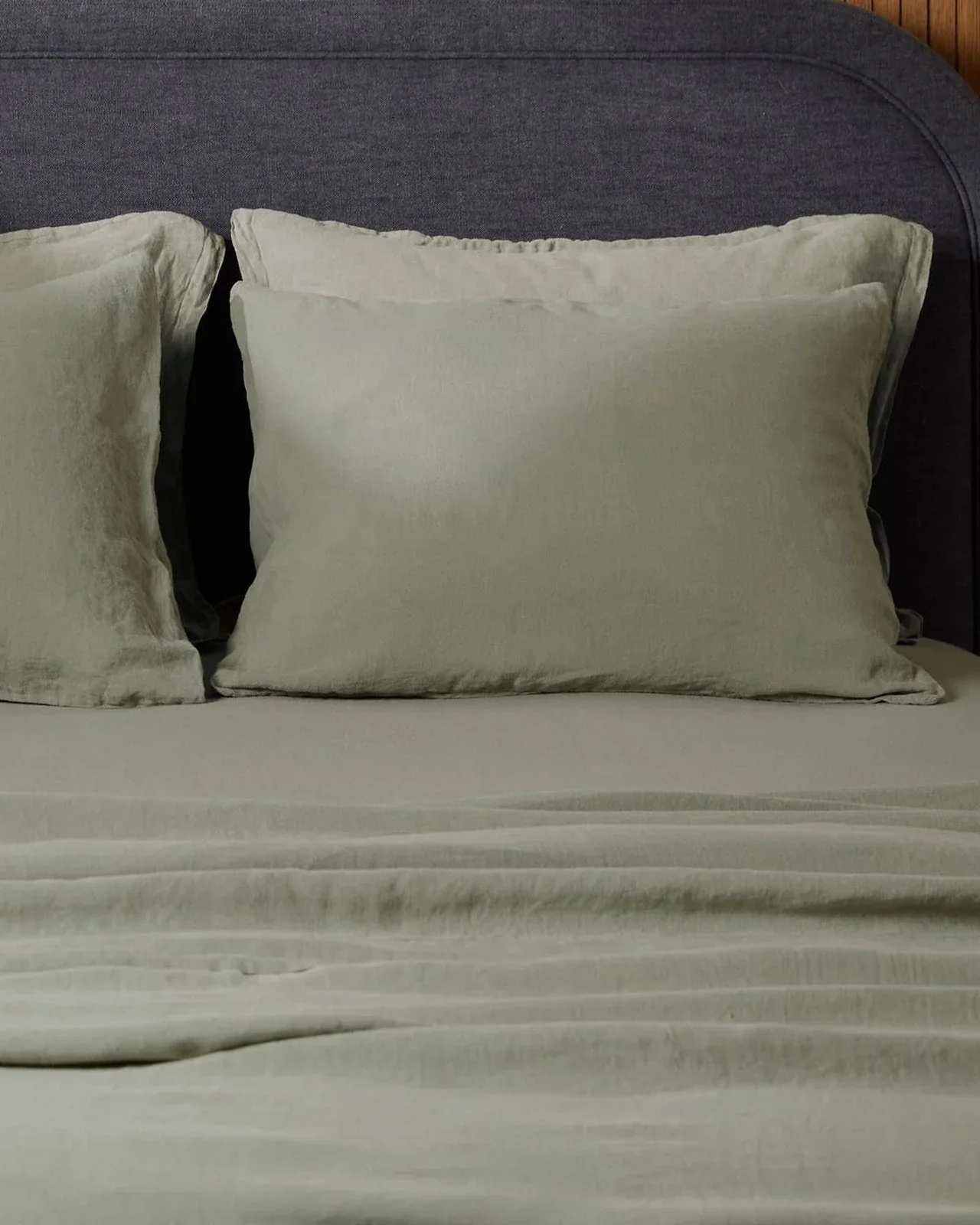 Linen Sheet Set - Moss K/CK - Image 2