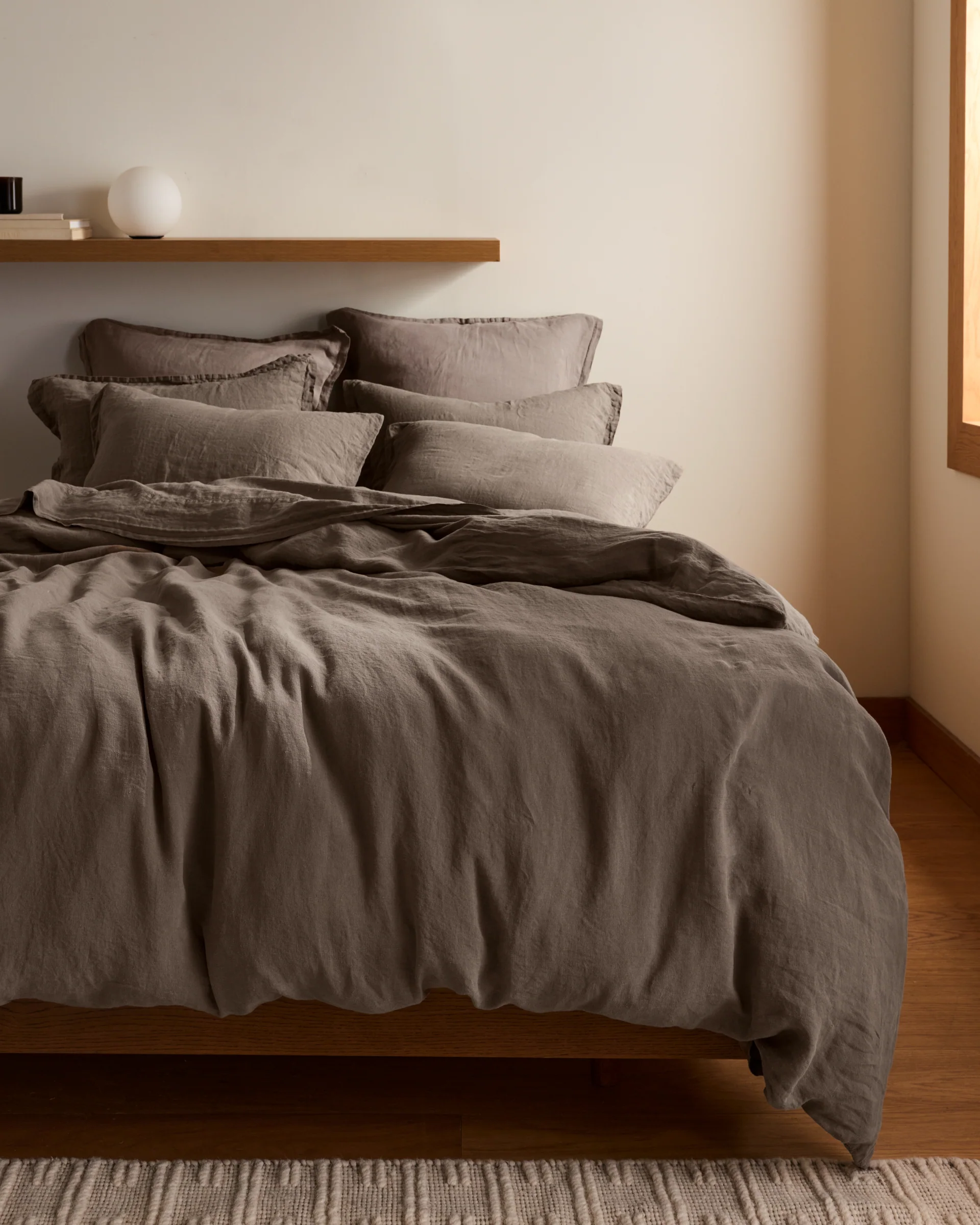 Linen Sheet Set - Warm Grey K/CK - Image 4