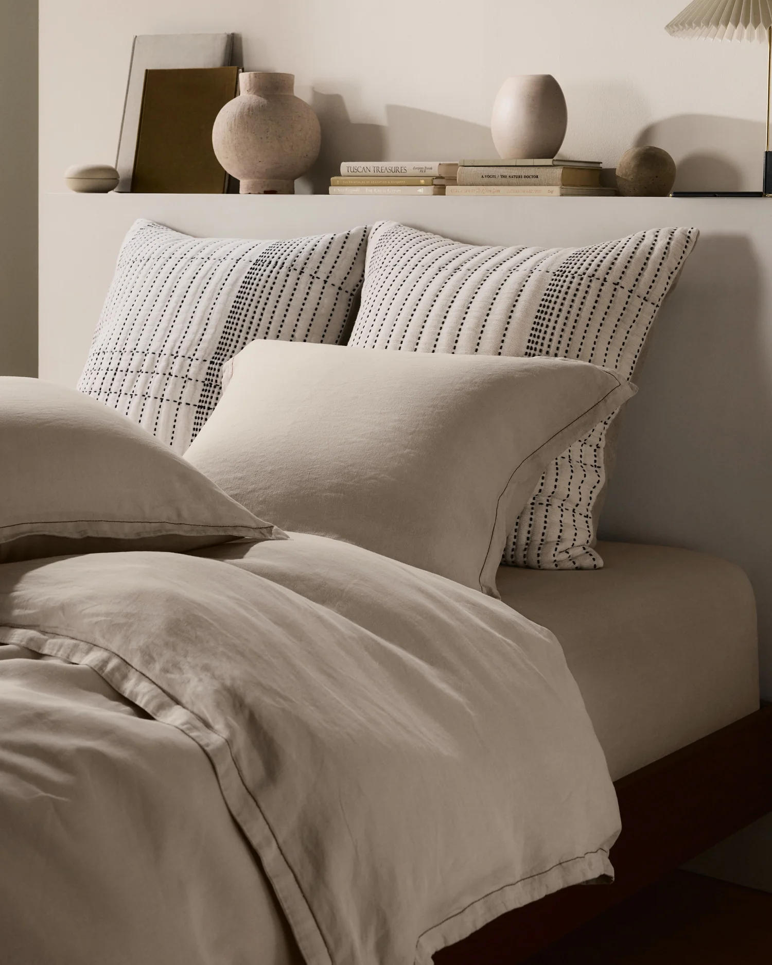 Linen Tencel Sham Set (Bone) - Image 2