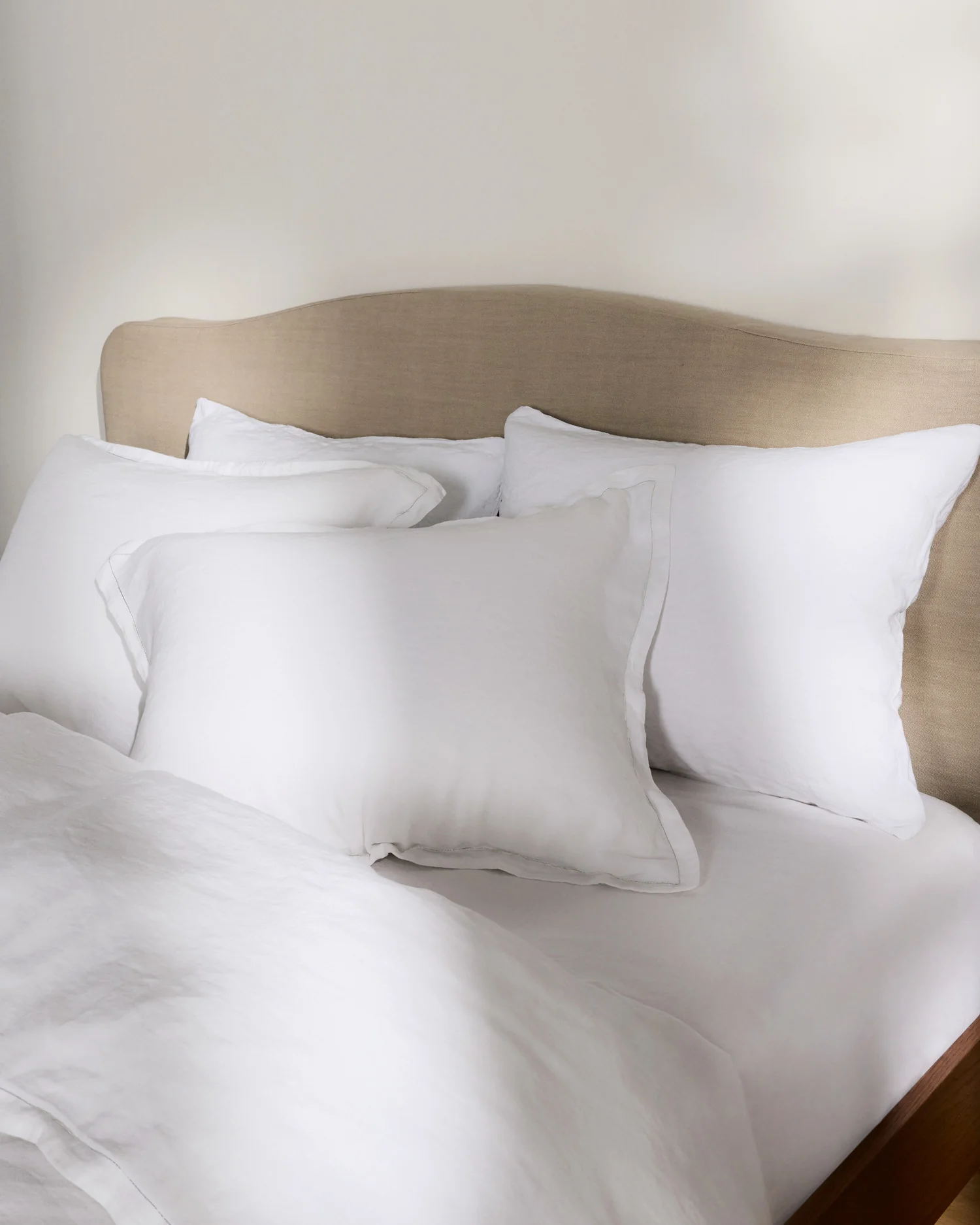 Linen Tencel Sham Set (White) - Image 2